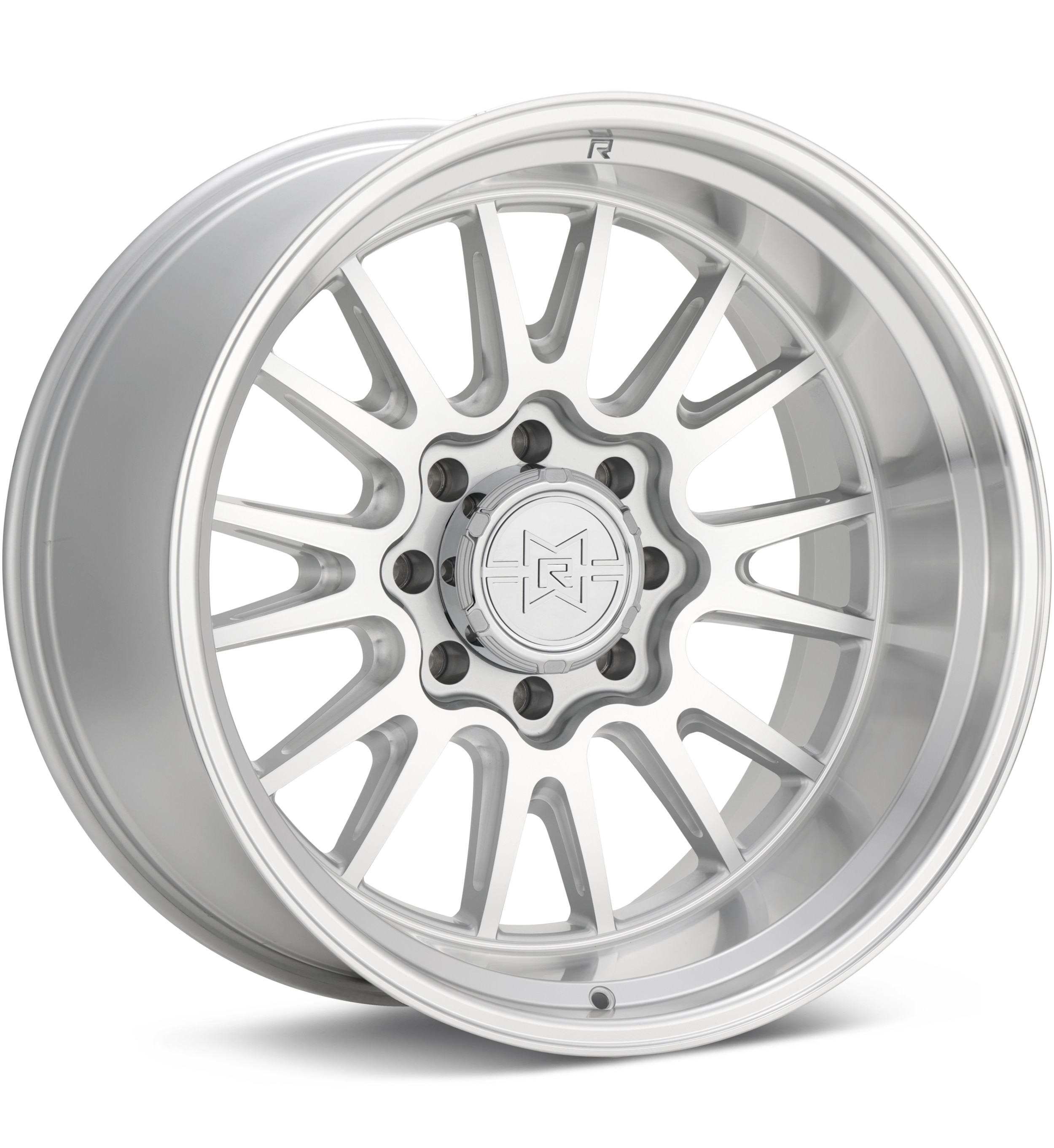 Method MR802 8-Lug Silver Machined w/Clearcoat Wheels 20 In 20x9 -12 MR80229087312N