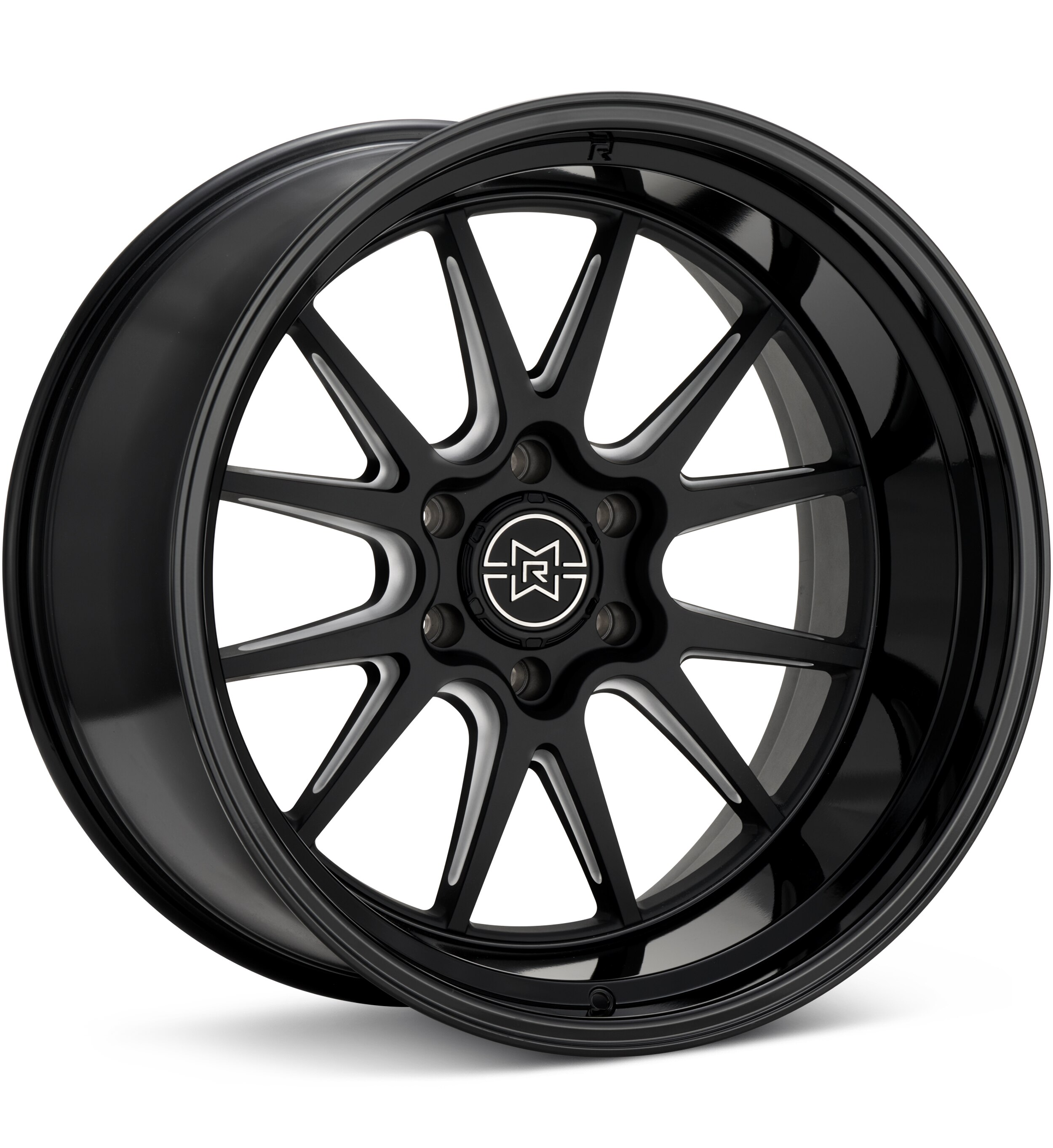 Method MR802 Double Black w/Milled Spokes Wheels 20 In 20x10 -18