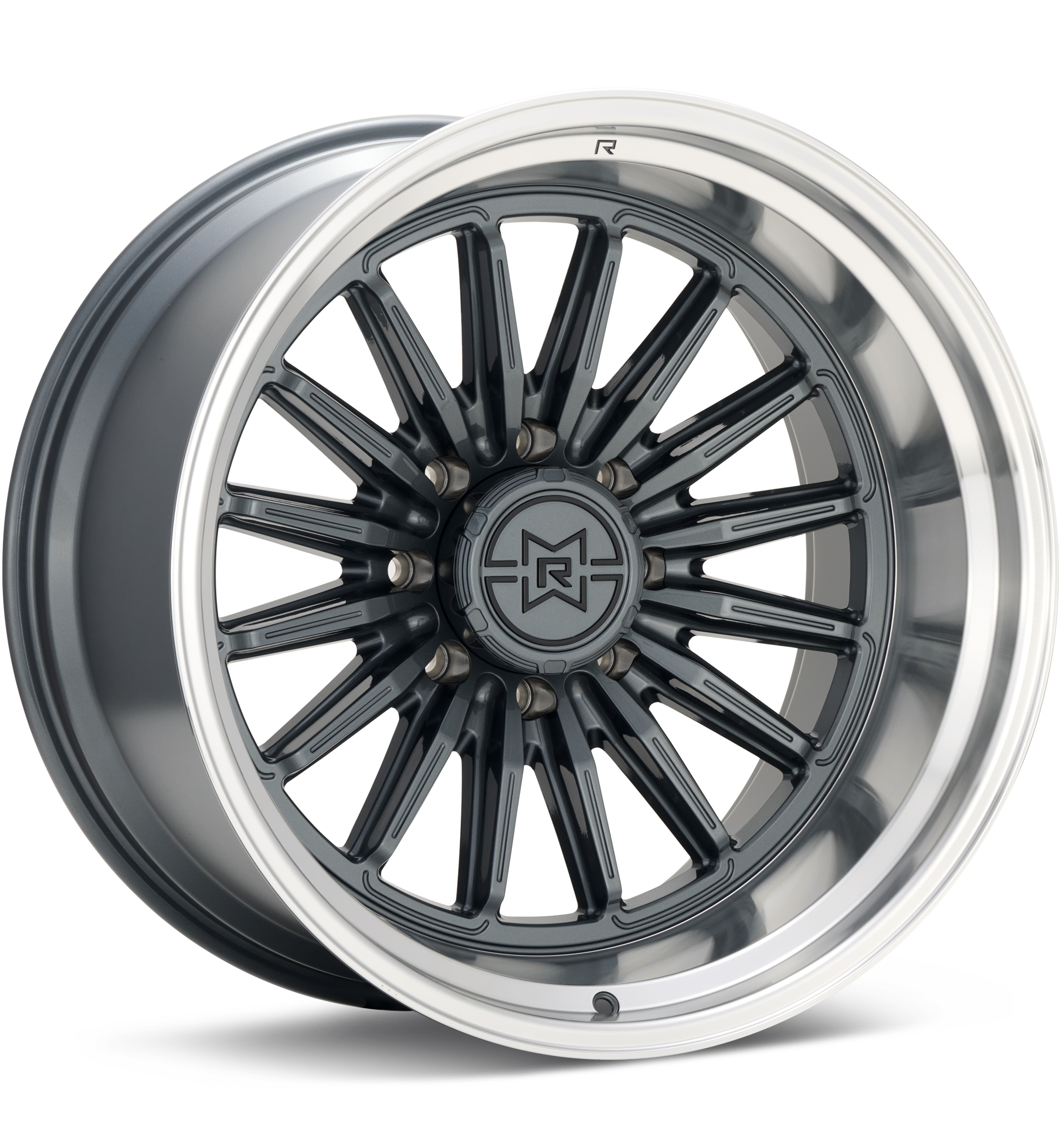 Method MR803 8-Lug Gloss Titanium w/Machined Lip Wheels 20 In 20x10 -18