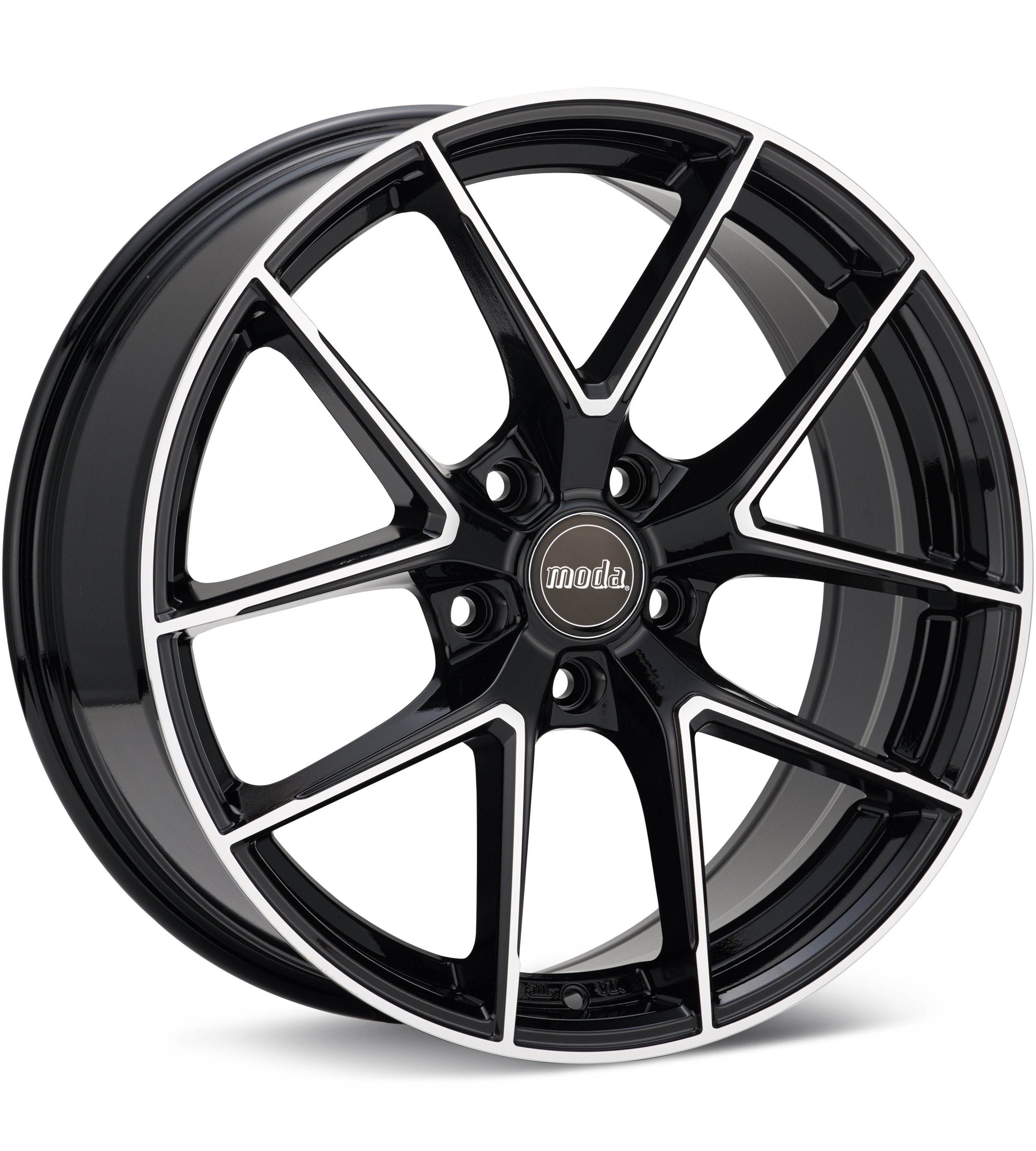 Moda Md27 Machined W/black Accent Wheels 19 In 19x8 +45 Md27901bmf