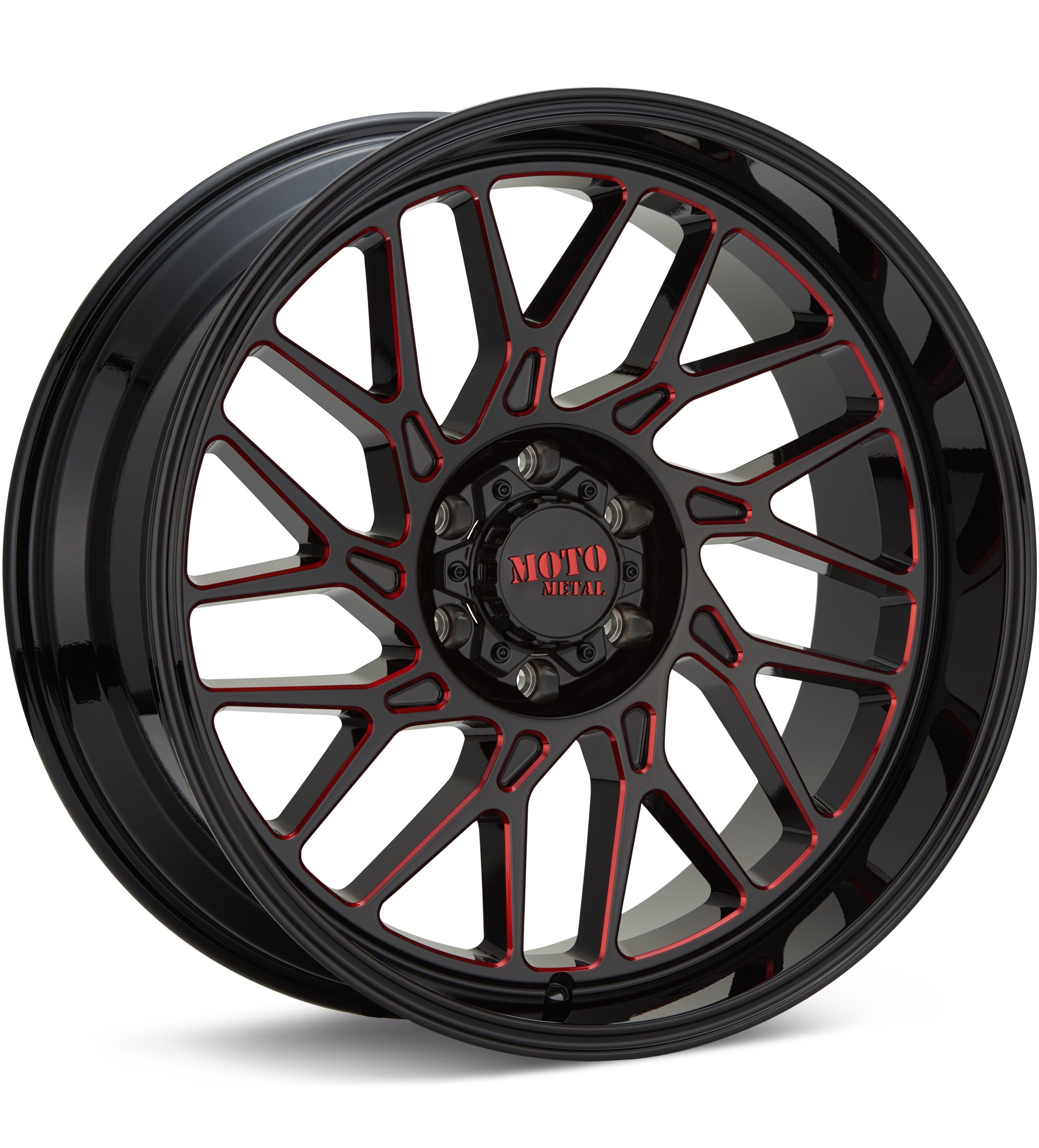 MOTO METAL MO805 Predator Black w/Red Accent Wheels 20 In 20x10 -18