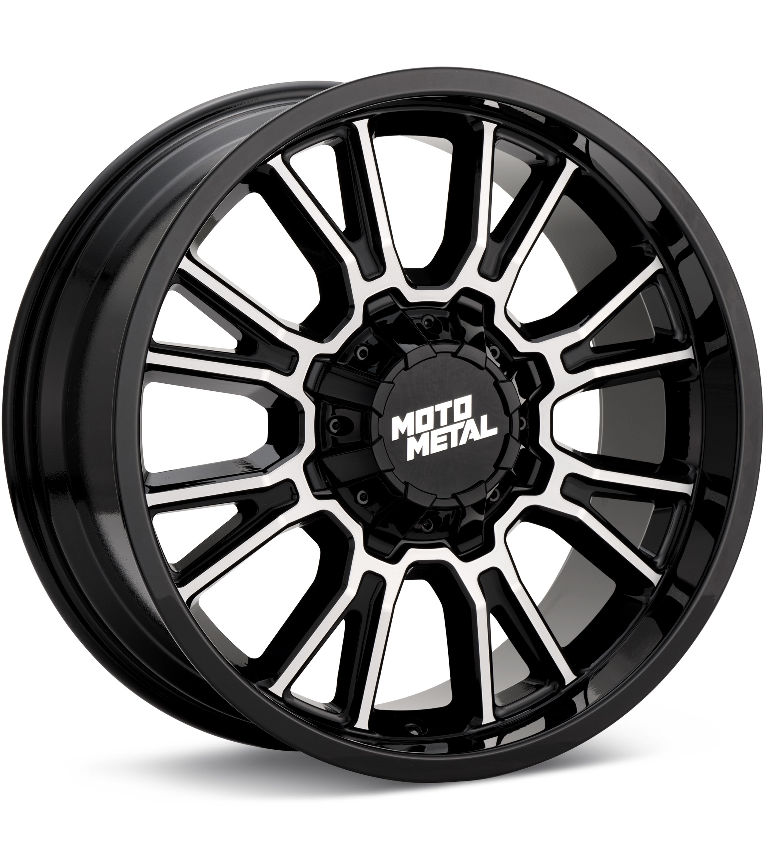 MOTO METAL MO810 Legacy Gloss Black w/Milled Accent Wheels 18 In 18x9 +01
