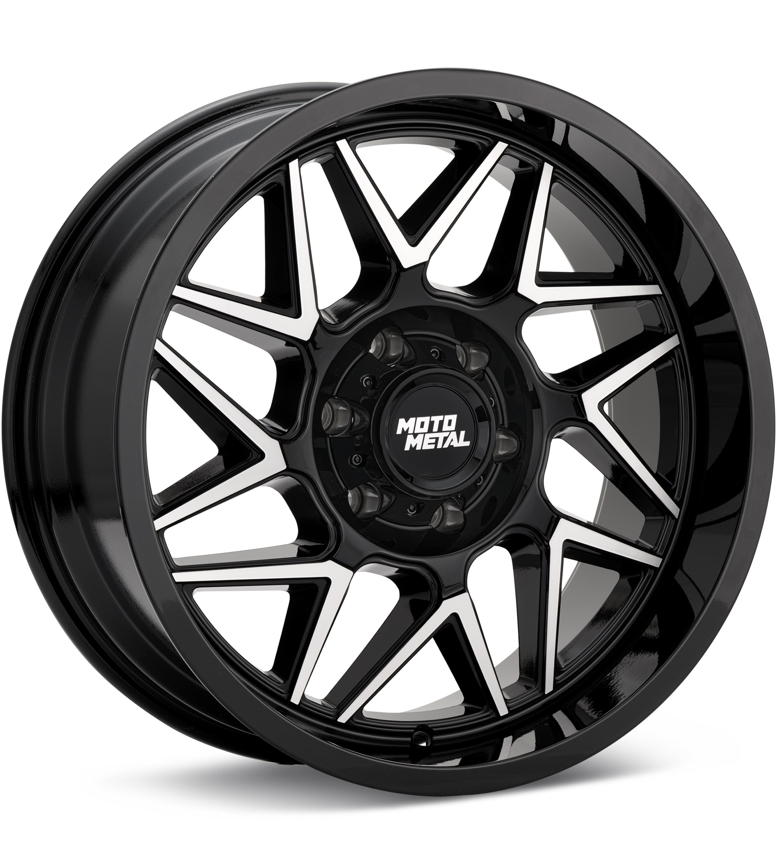 MOTO METAL MO812 Turbine Machined w/Gloss Black Accent Wheels 20 In 20x9 +20 MO812BD20906320