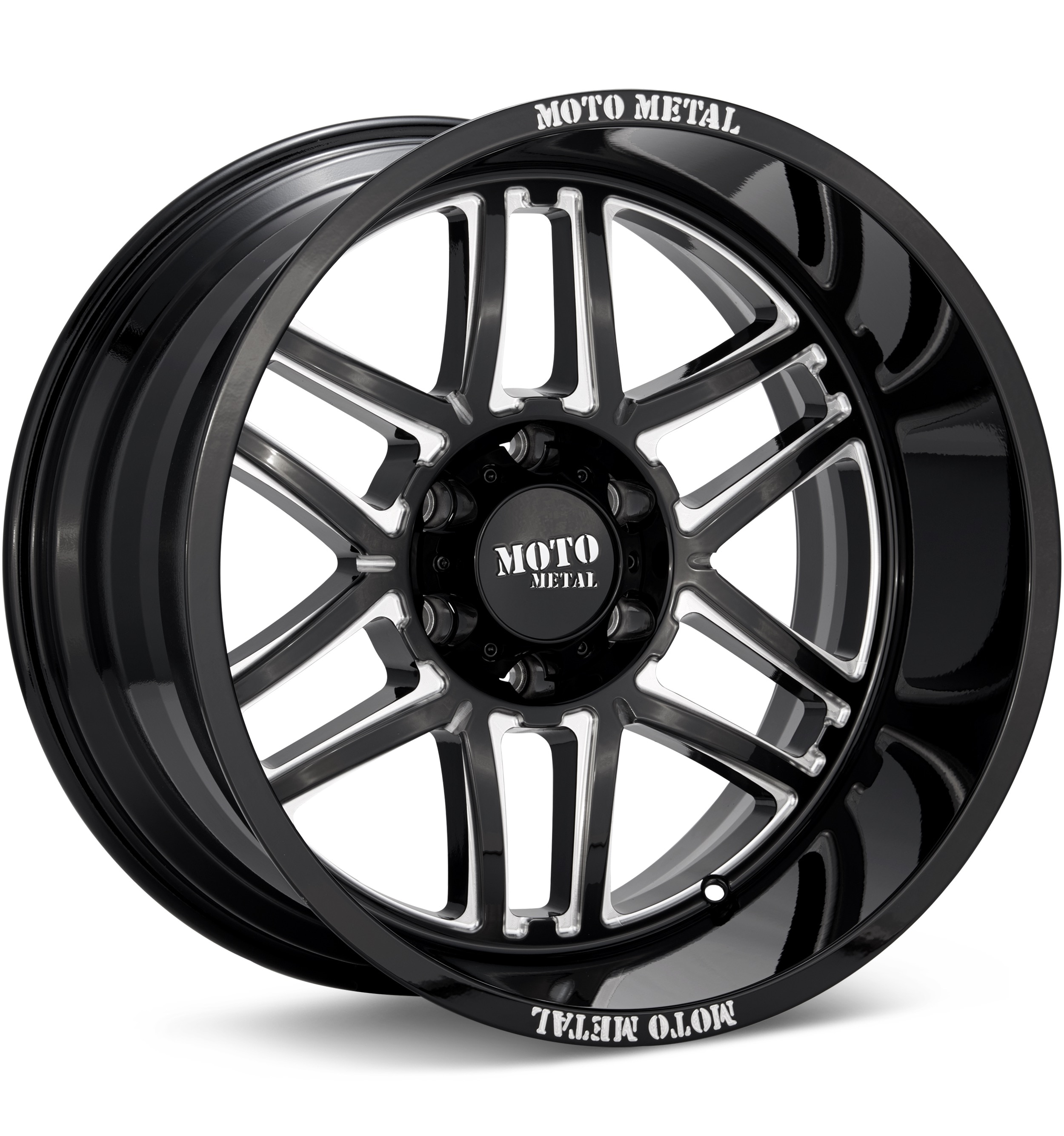 MOTO METAL MO992 Folsom Black w/Milled Accent Wheels 20 In 20x10 -18