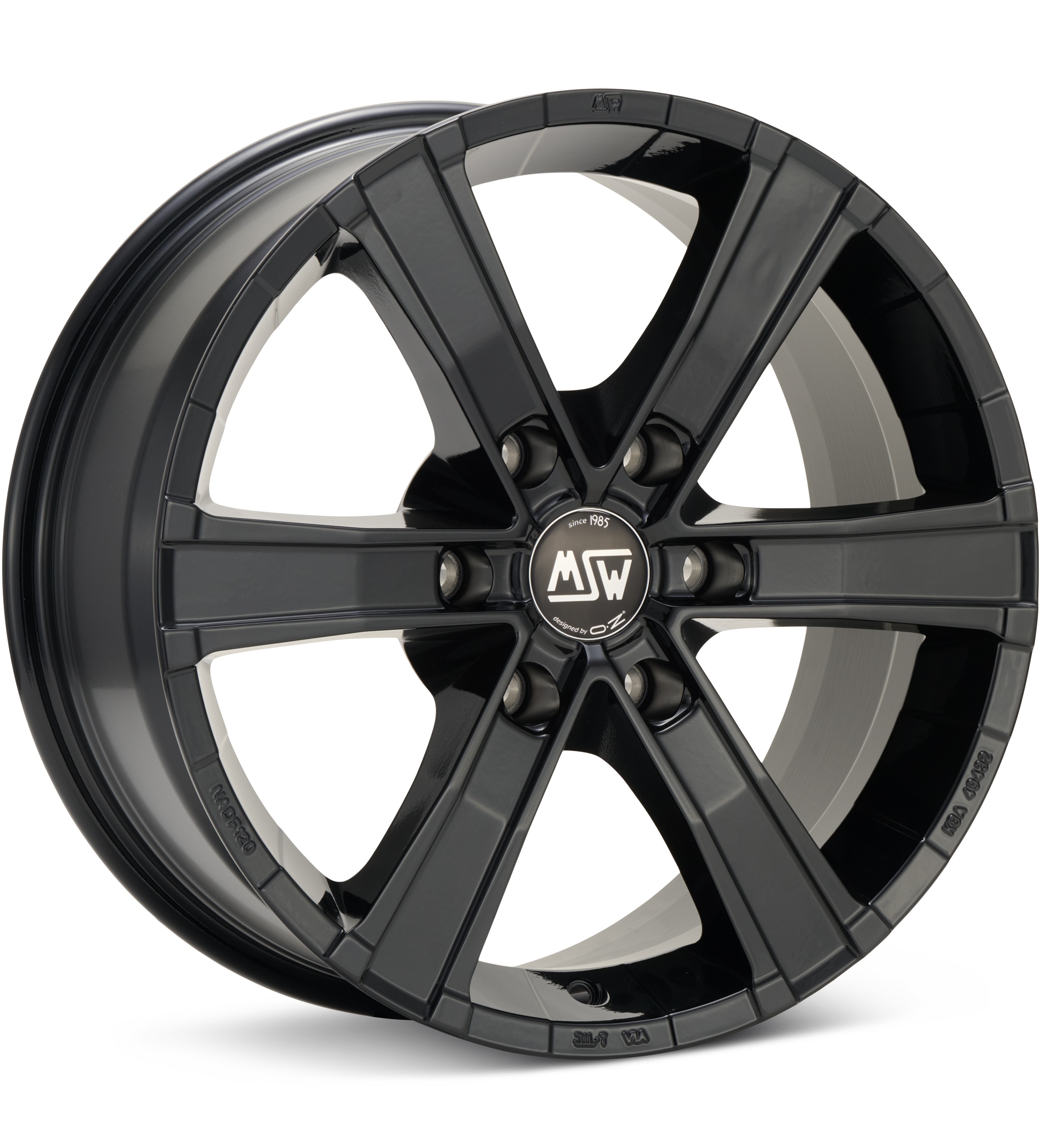 MSW Sahara 6 Gloss Black Wheels 18 In 18x8 +45 W85062009C5