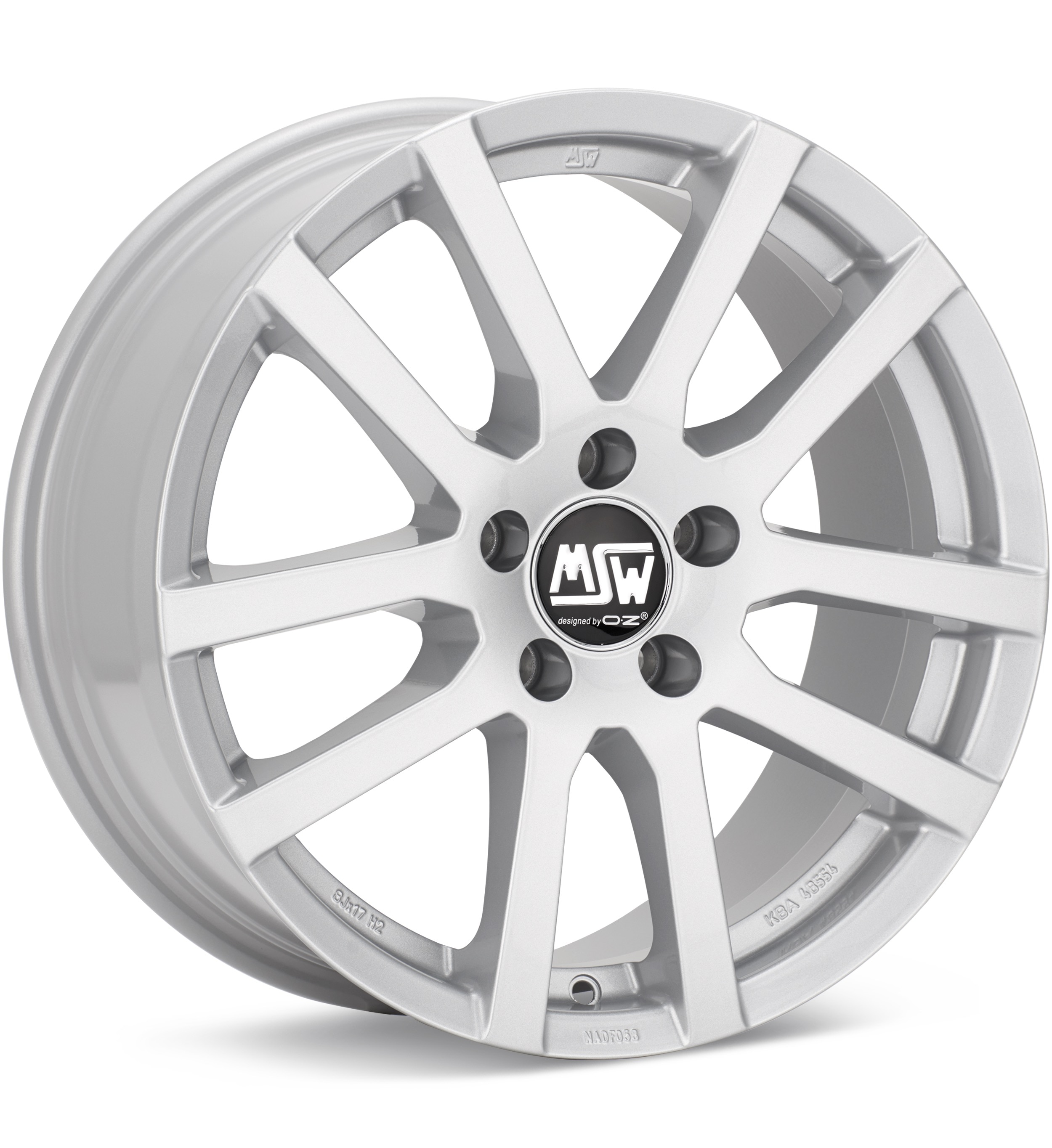MSW Type 22T Silver Wheels 15 In 15x6 +42