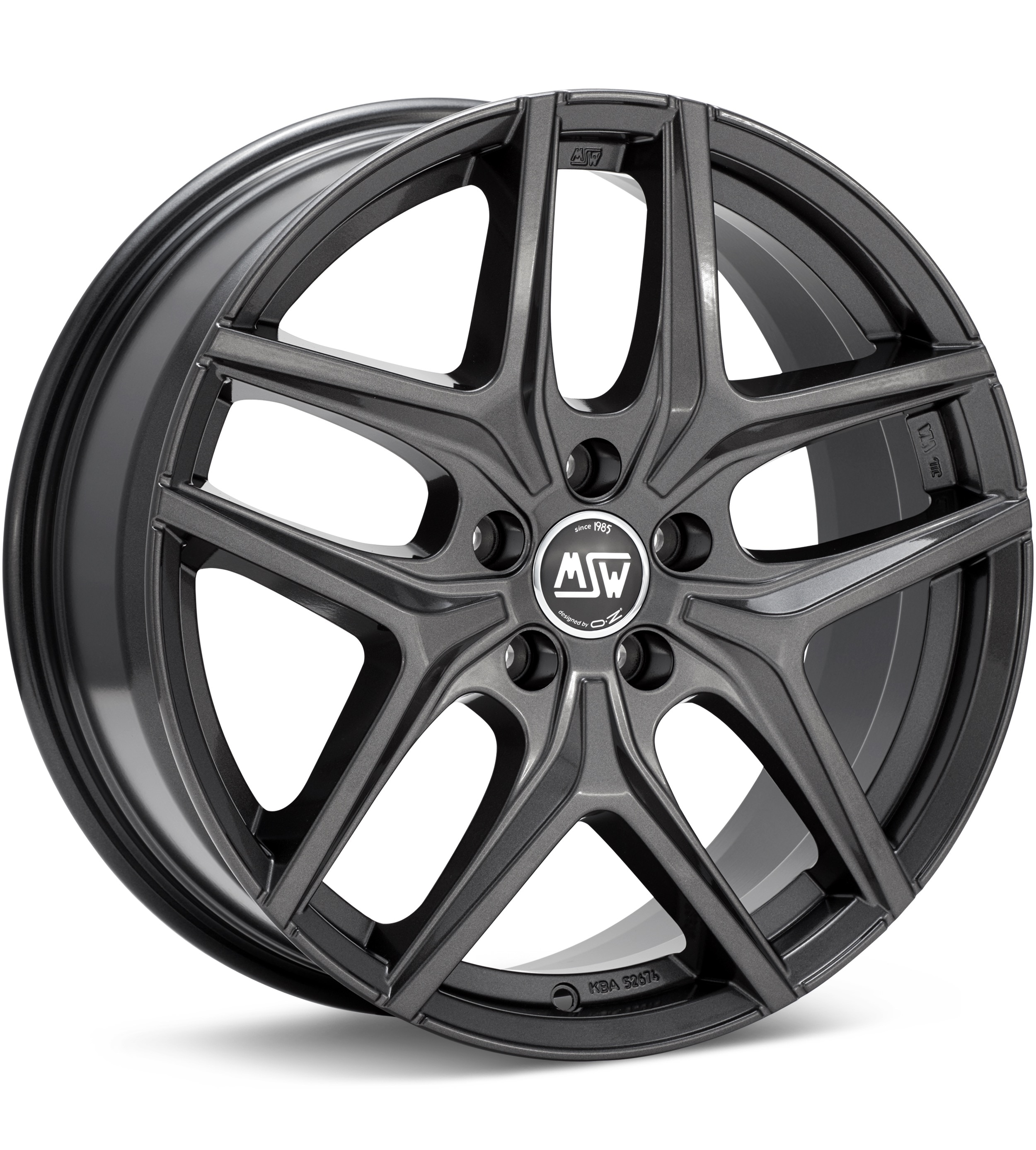 MSW Type Gloss Gunmetal Silver Wheels 20 In 20x8.5 +35