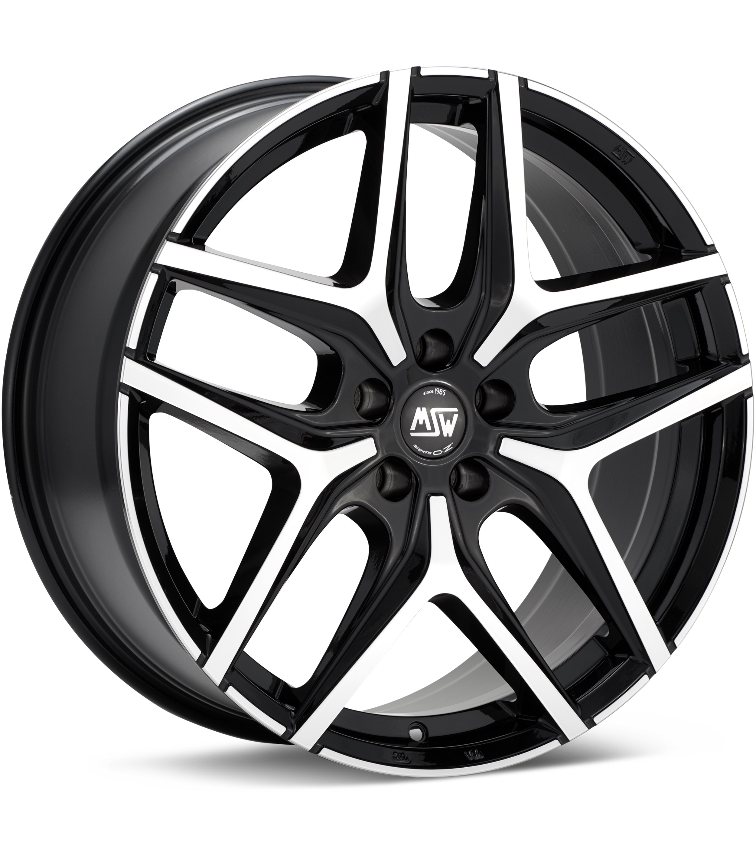 MSW Type 40 Machined w/Black Accent Wheels 20 In 20x8.5 +30