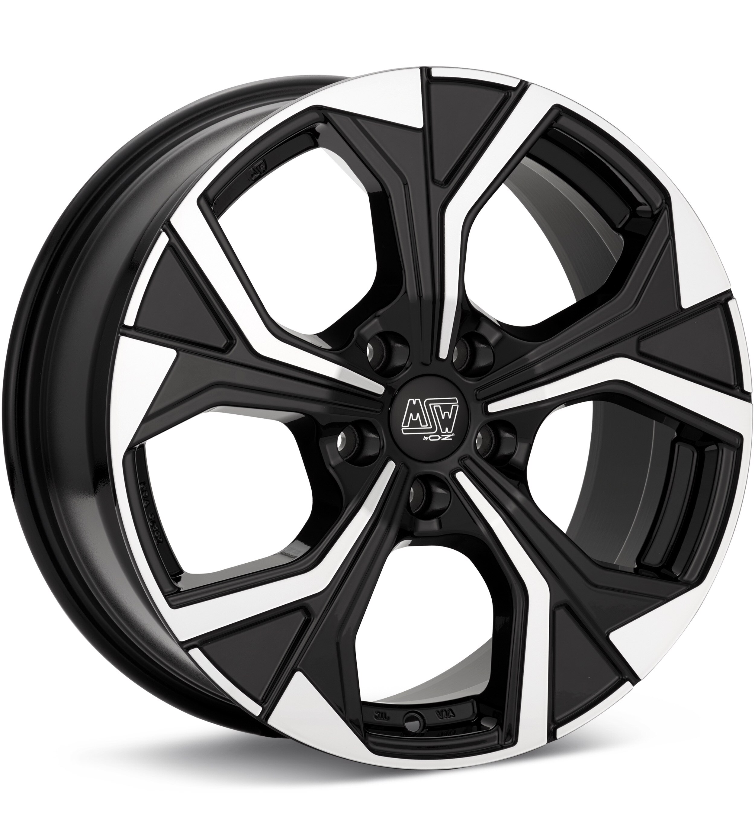 MSW Type 43 Machined w/Gloss Black Accent Wheels 19 In 19x8 +45
