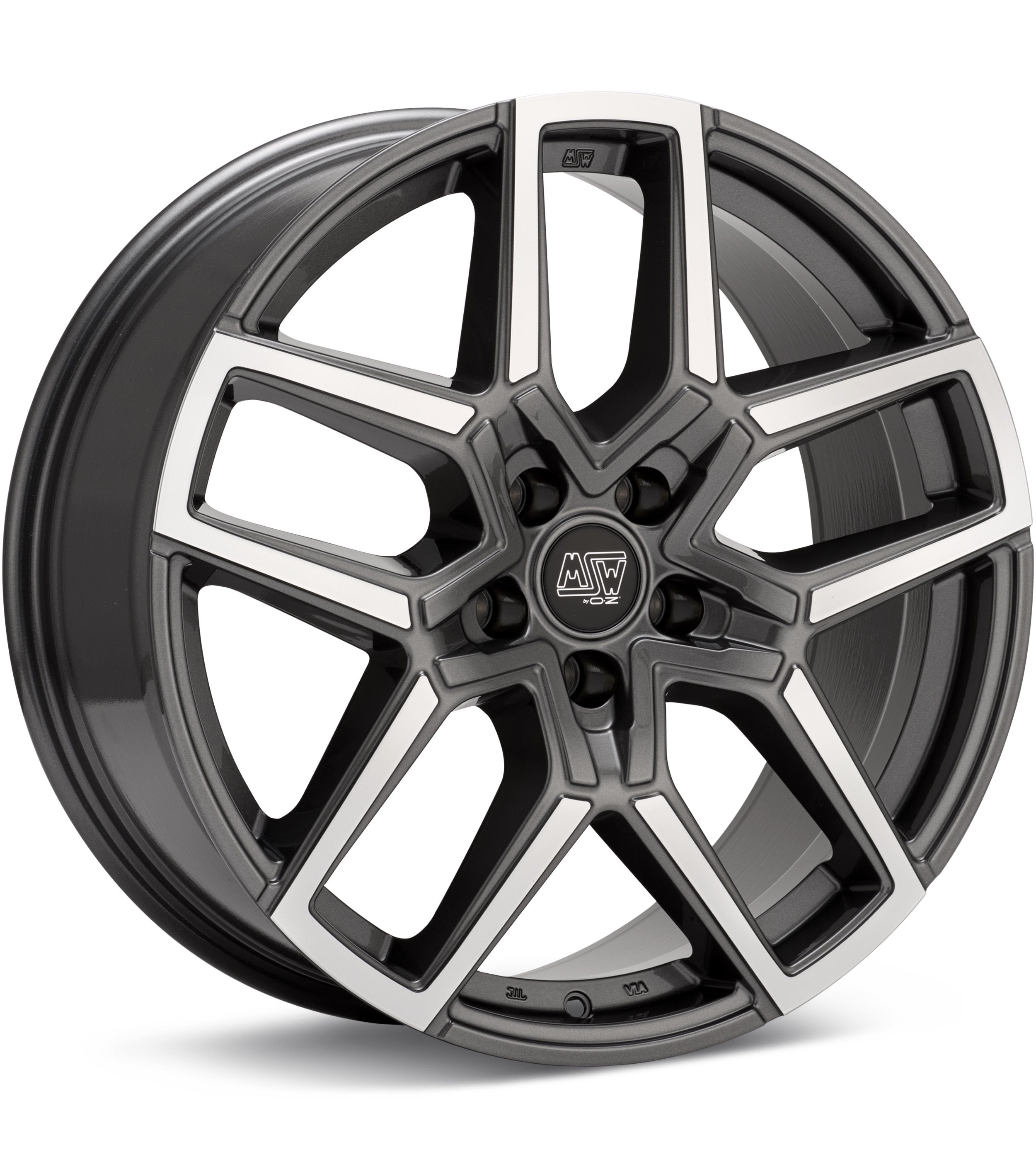 MSW Type 52 Machined w/Gloss Grey Accent Wheels 20 In 20x8.5 +48
