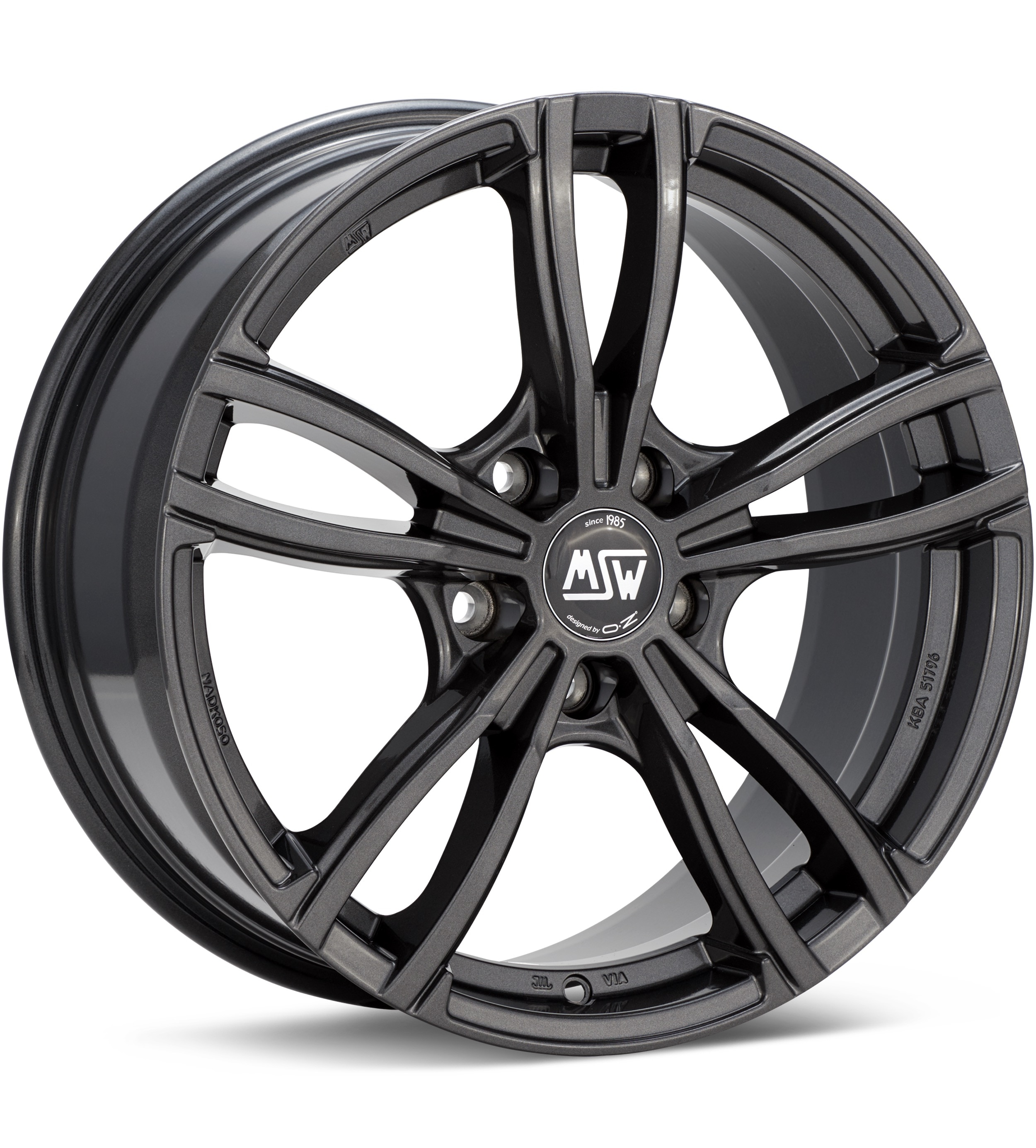 MSW Type Gloss Dark Grey Wheels 19 In 19x8 +35