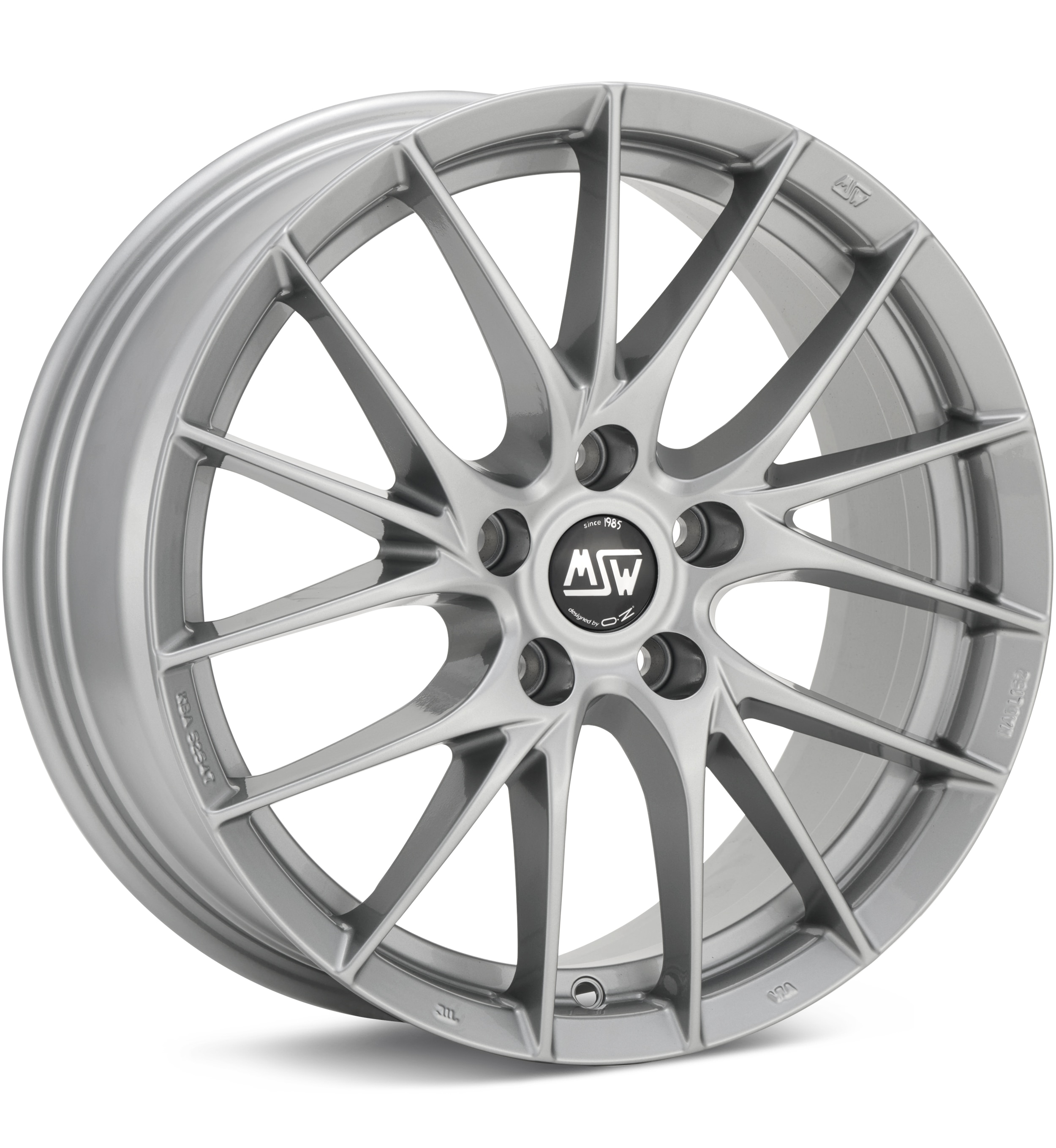 MSW Type 29 Hyper Silver Wheels 18 In 18x8 +28