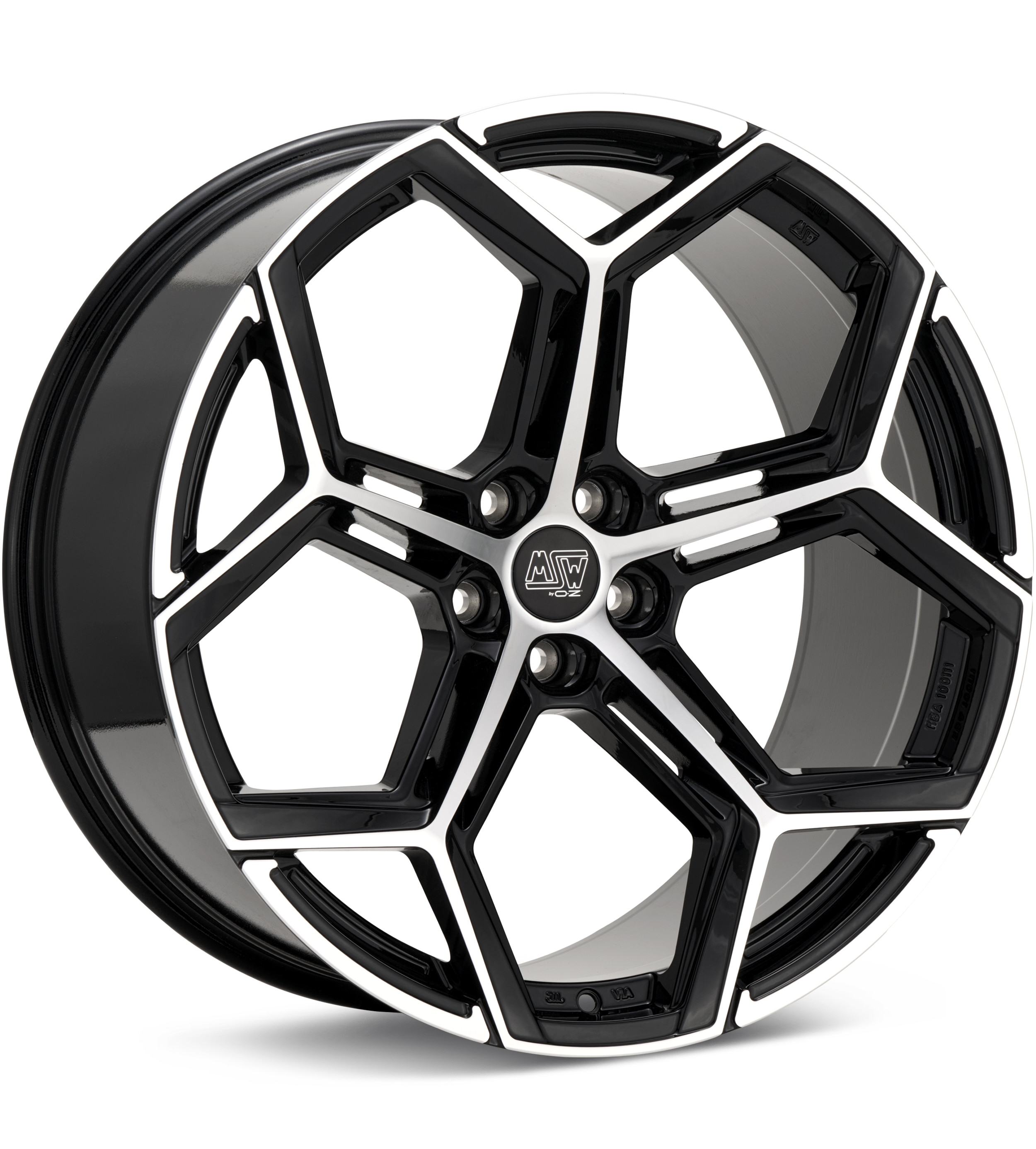 MSW Type 53 Machined w/Gloss Black Accent Wheels 19 In 19x9 +24 W1948050056