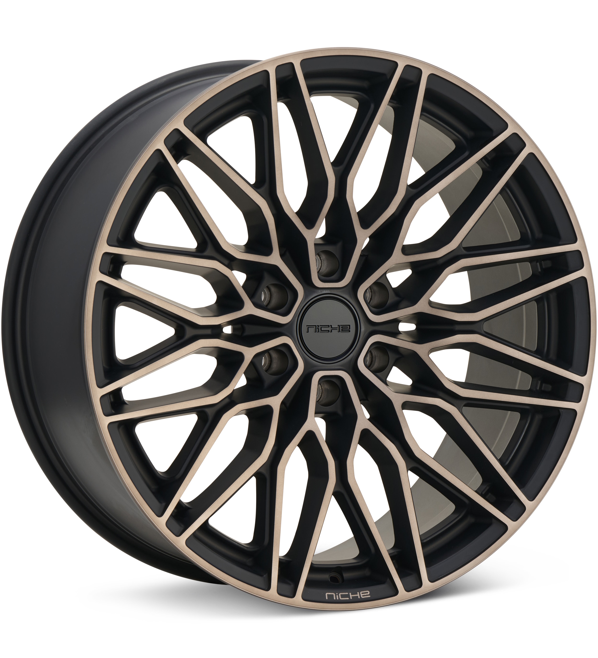 Niche Road Wheels Calabria 6 Black Machined w/Dark Tint Wheels 24 In 24x10 +20