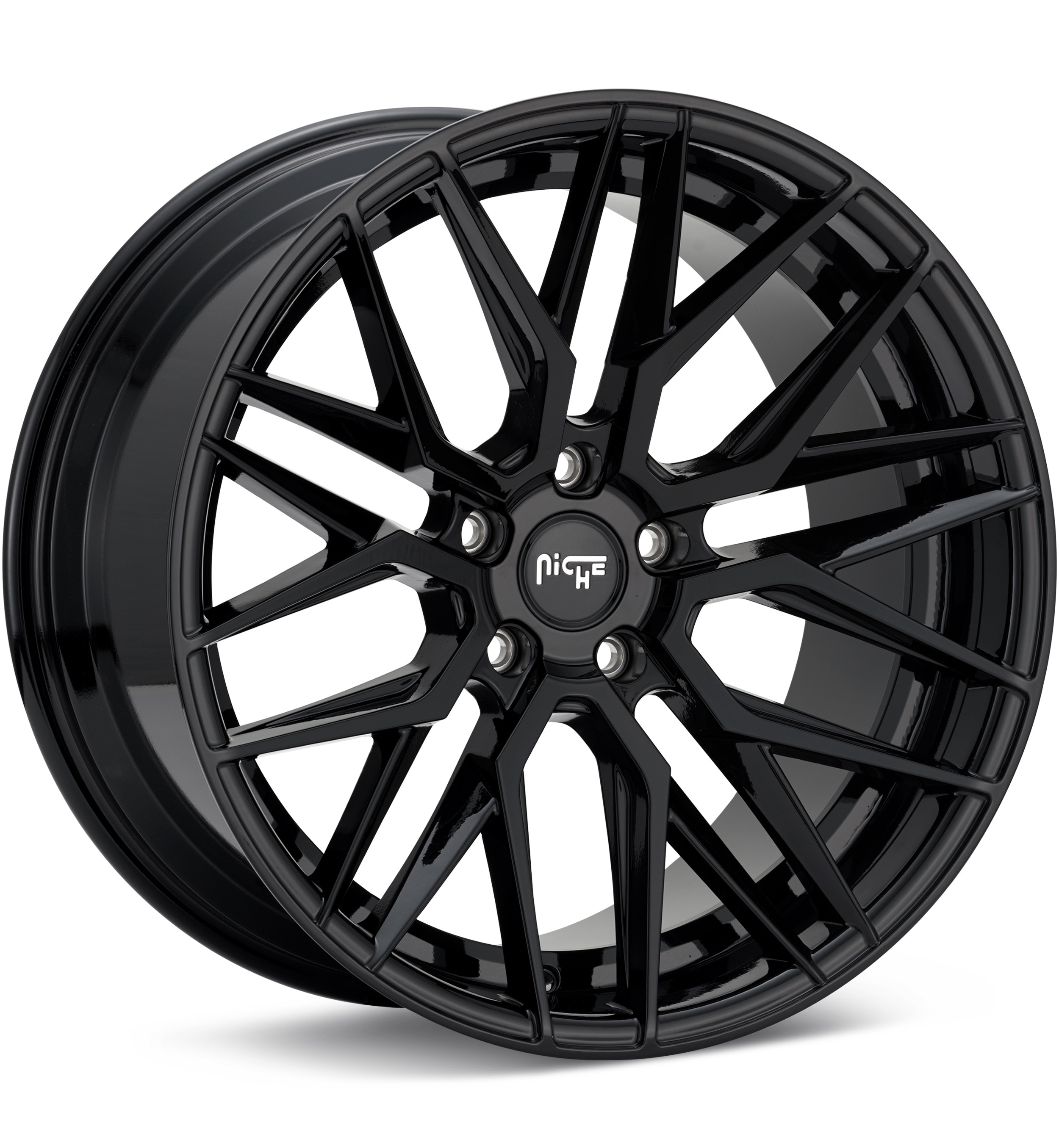 Niche Road Wheels Gamma Gloss Black Wheels 18 In 18x8 +40