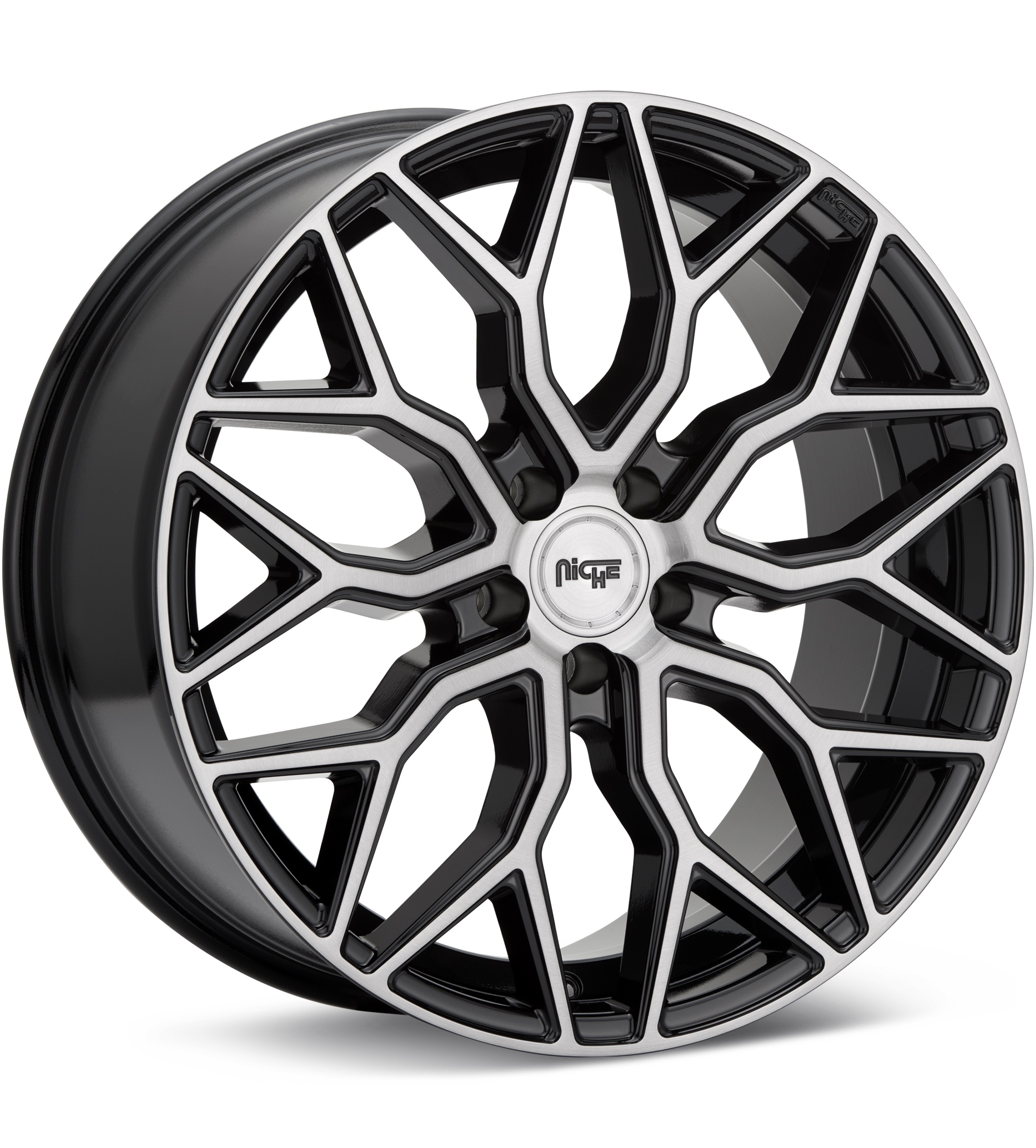 Niche Road Wheels Mazzanti Brushed w/Gloss Black Accent Wheels 20 In 20x9 +35 M262209021+35
