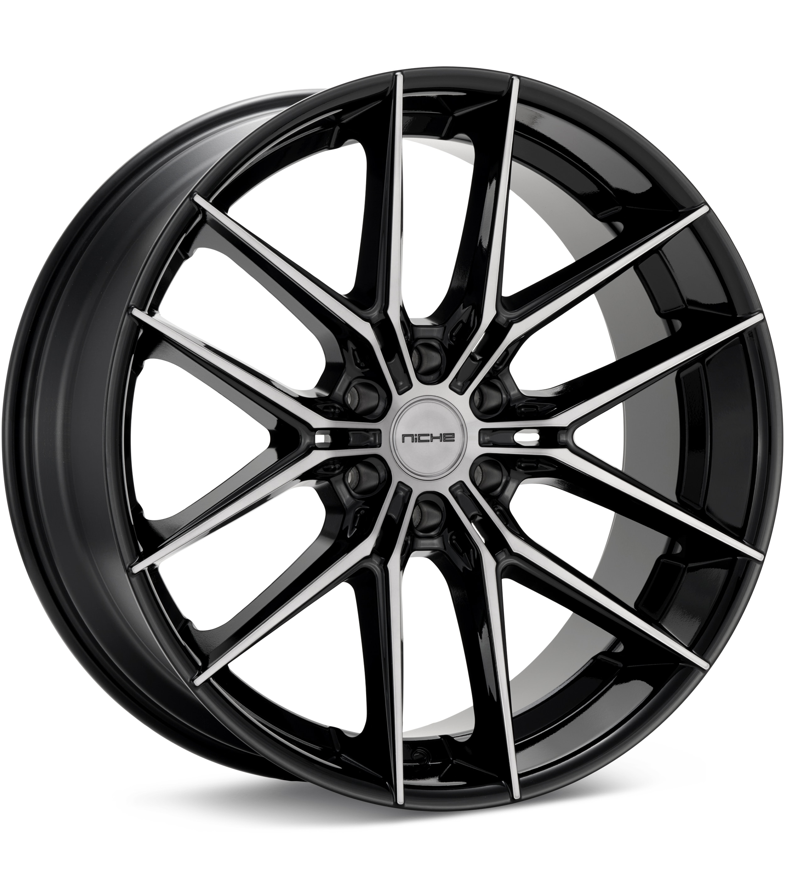 Niche Road Wheels Prodigy 6 Gloss Black Machine w/DarkTint Wheels 22 In 22x9.5 +20 NC280BT22956820
