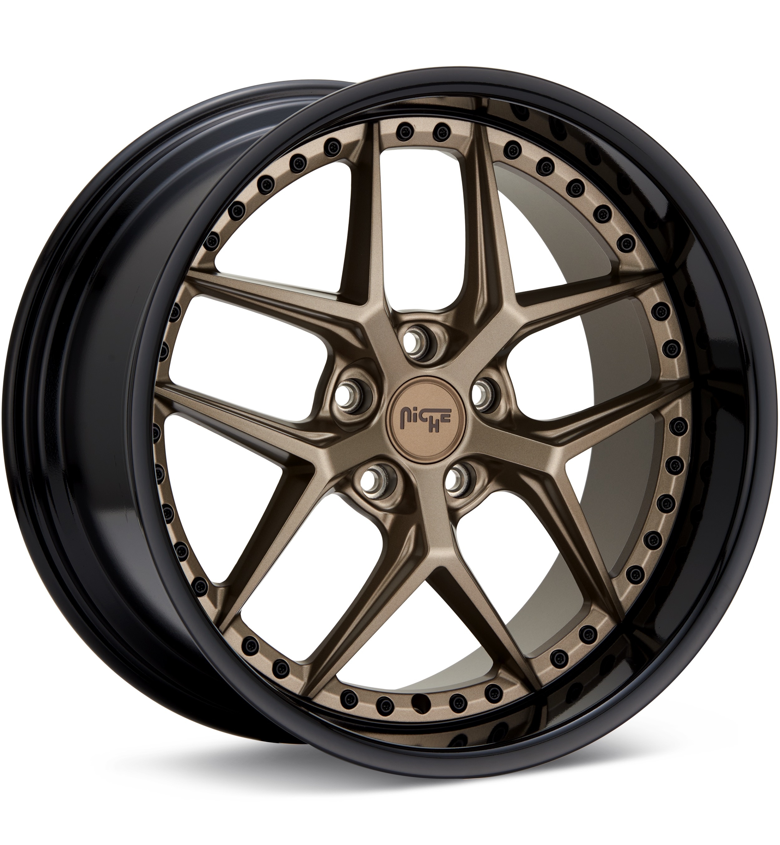 Niche Road Wheels Vice Matte Bronze w/Black Ring Wheels 19 In 19x8.5 +35