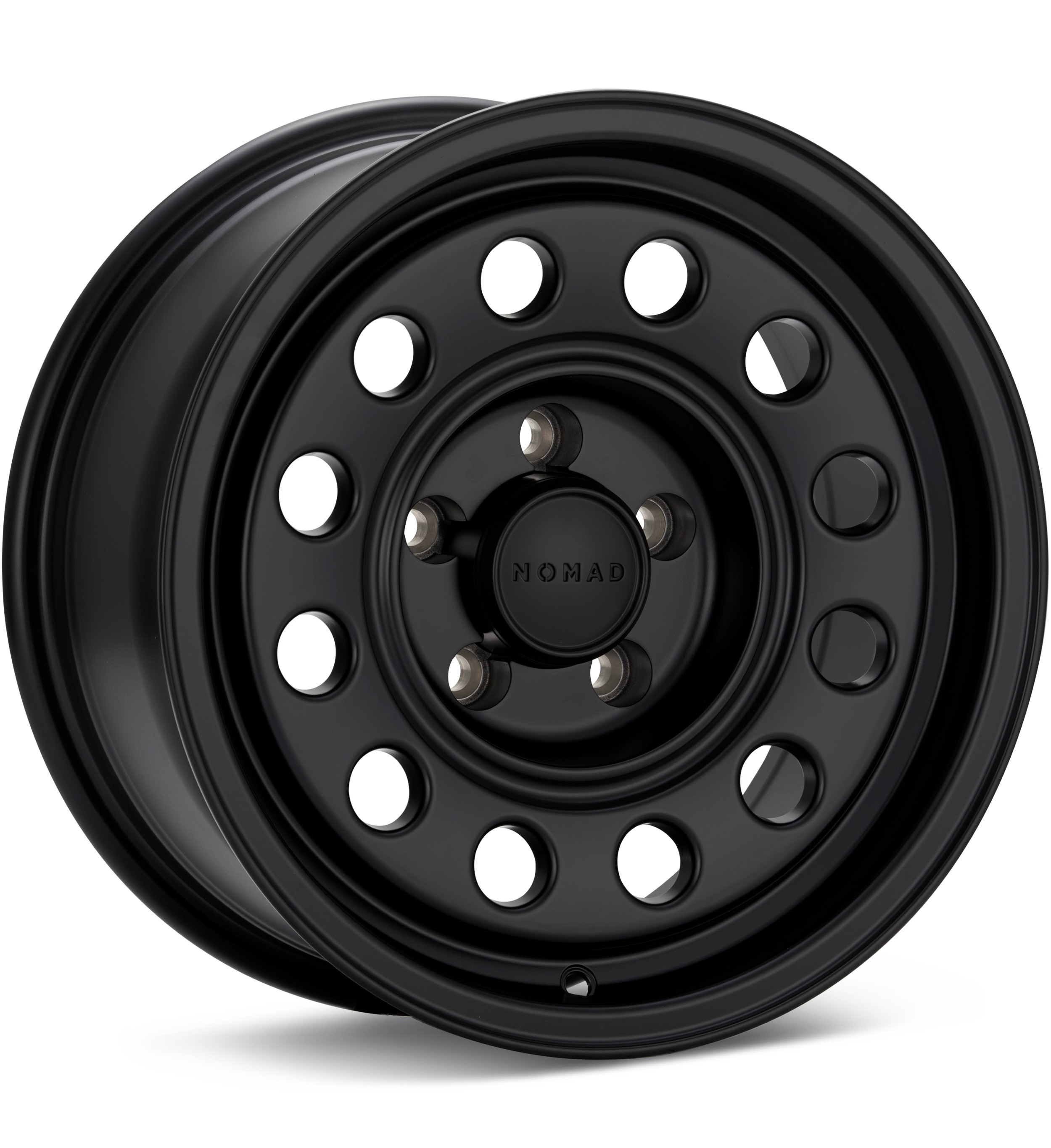 Nomad Convoy 15 Satin Black Wheels 15 In 15x7 -10