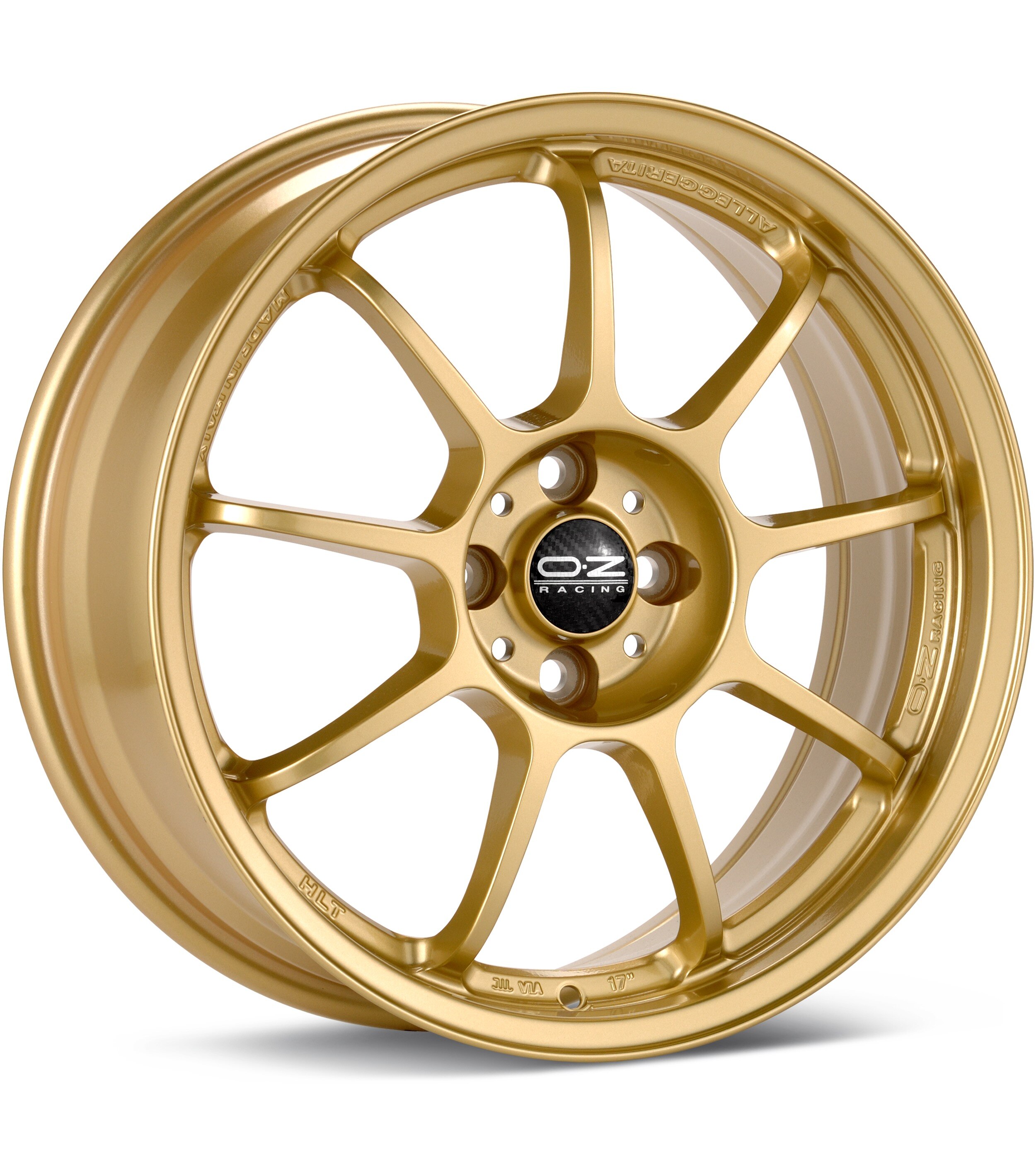 O.Z. Alleggerita HLT Gold Wheels 17 In 17x7.5 48