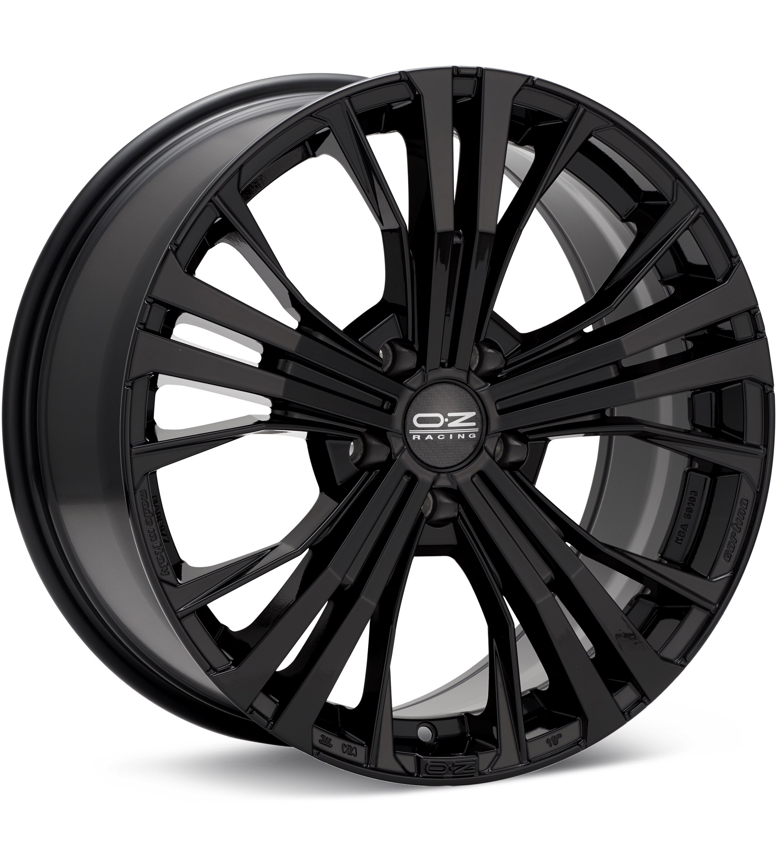 O.Z. Cortina Gloss Black Wheels 19 In 19x9 +50