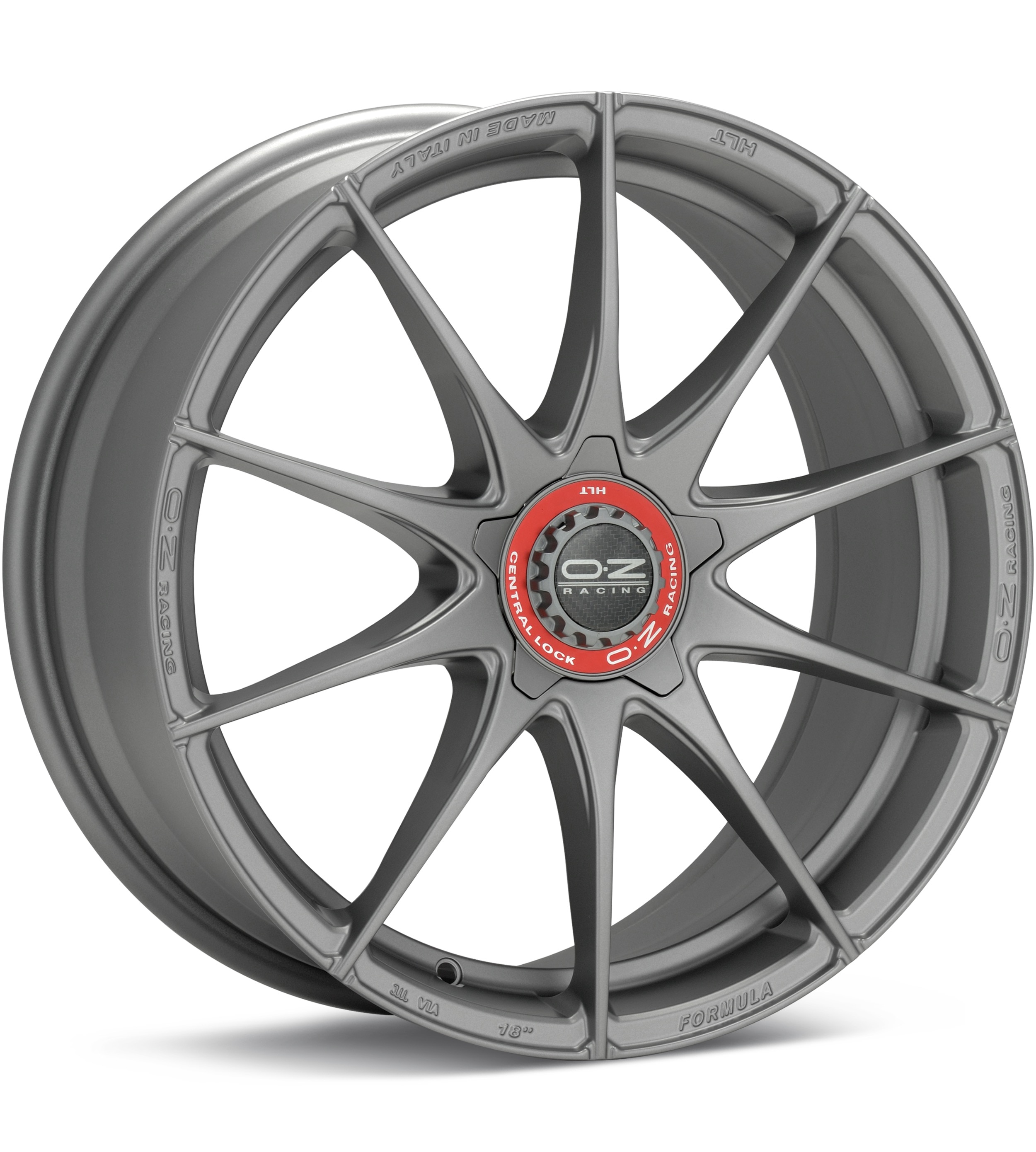 O.Z. Formula HLT Matte Grey Wheels 18 In 18x8 45