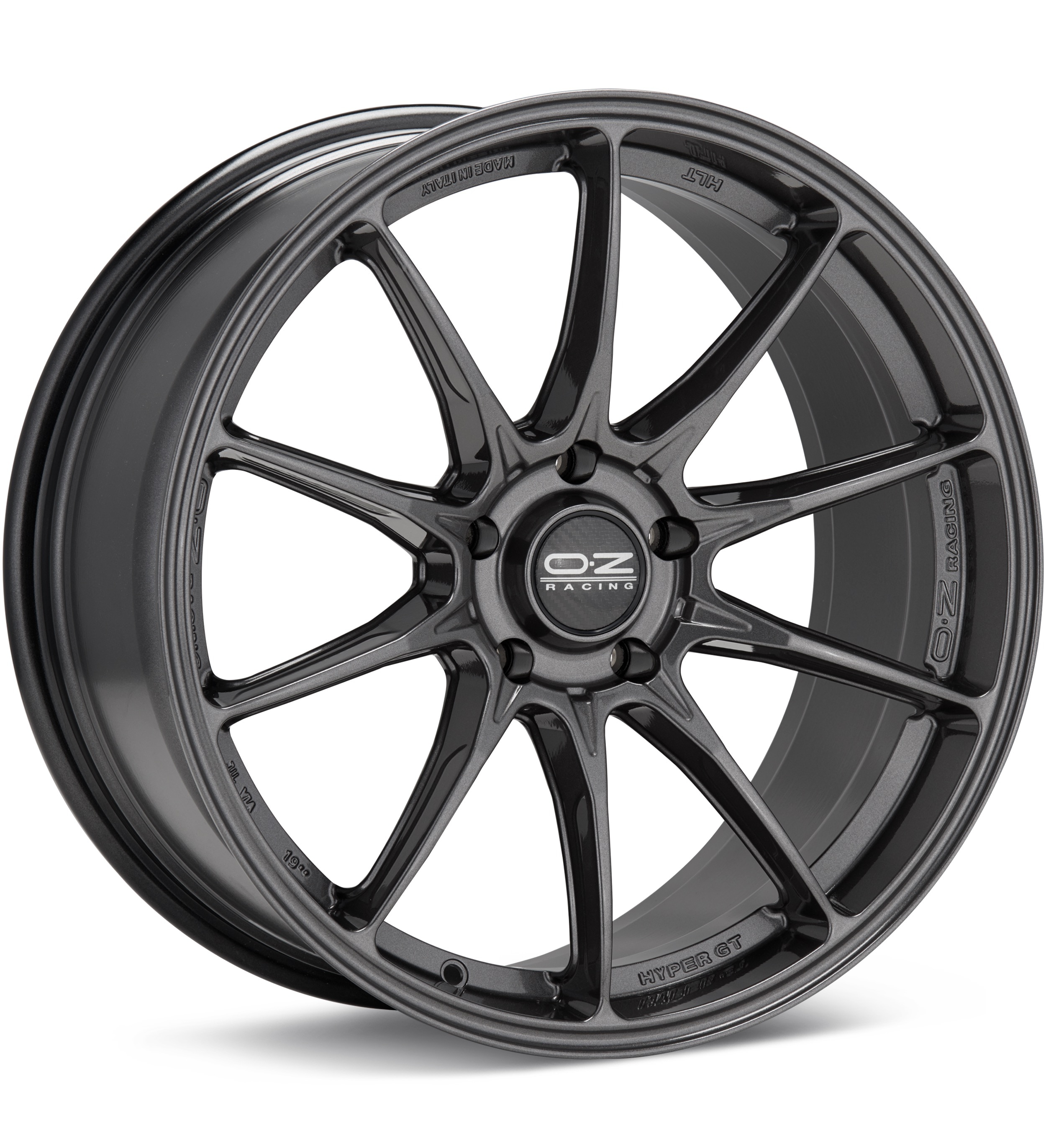 O.Z. Hyper GT HLT Star Graphite Wheels 19 In 19x8.5 45