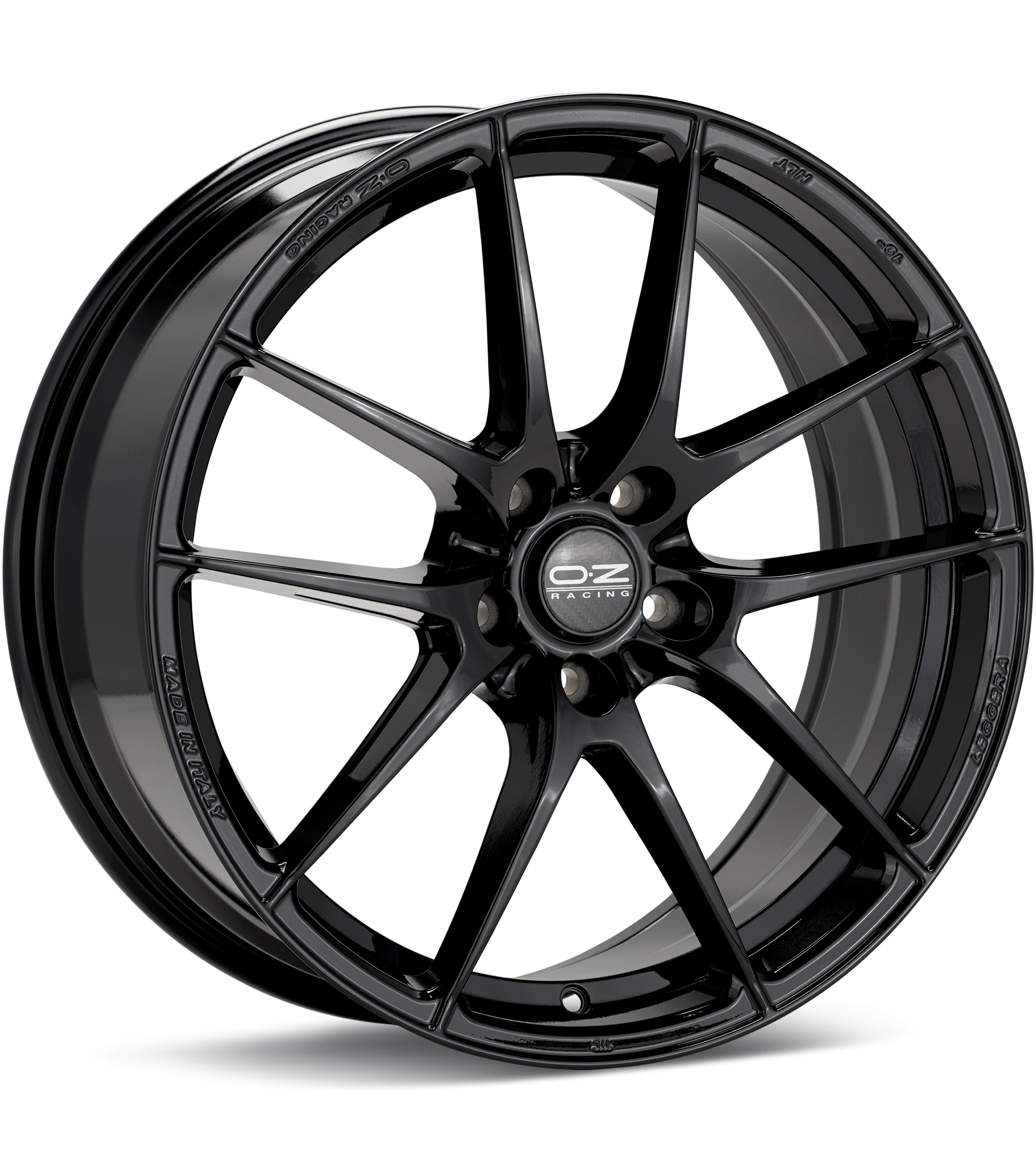 O.Z. Leggera HLT Gloss Black Wheels 19 In 19x8 45