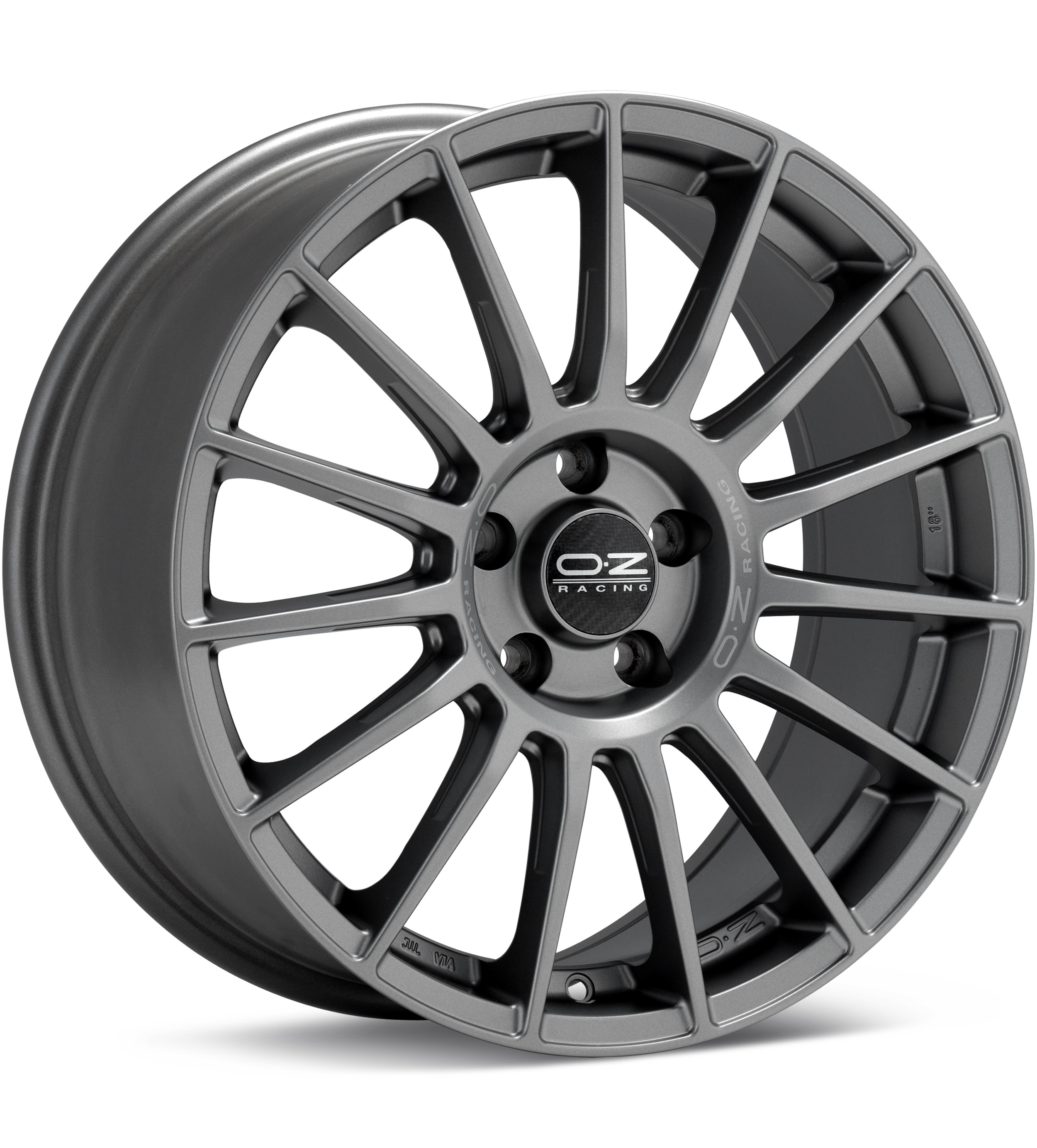 O.Z. Superturismo LM Matte Graphite Silver Wheels 19 In 19x8.5 34