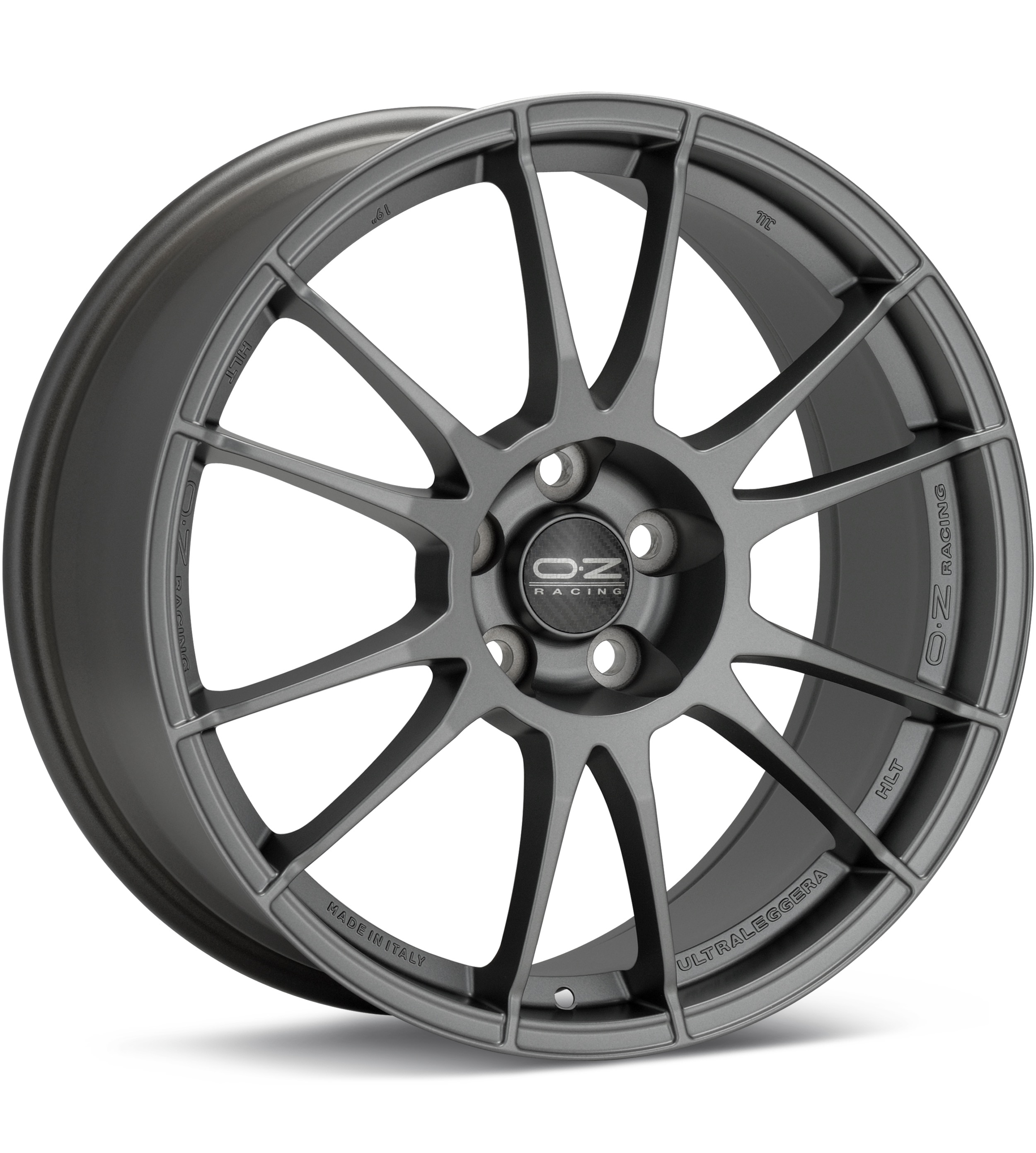 O.Z. Ultraleggera HLT Matte Graphite Silver Wheels 20 In 20x8.5 40