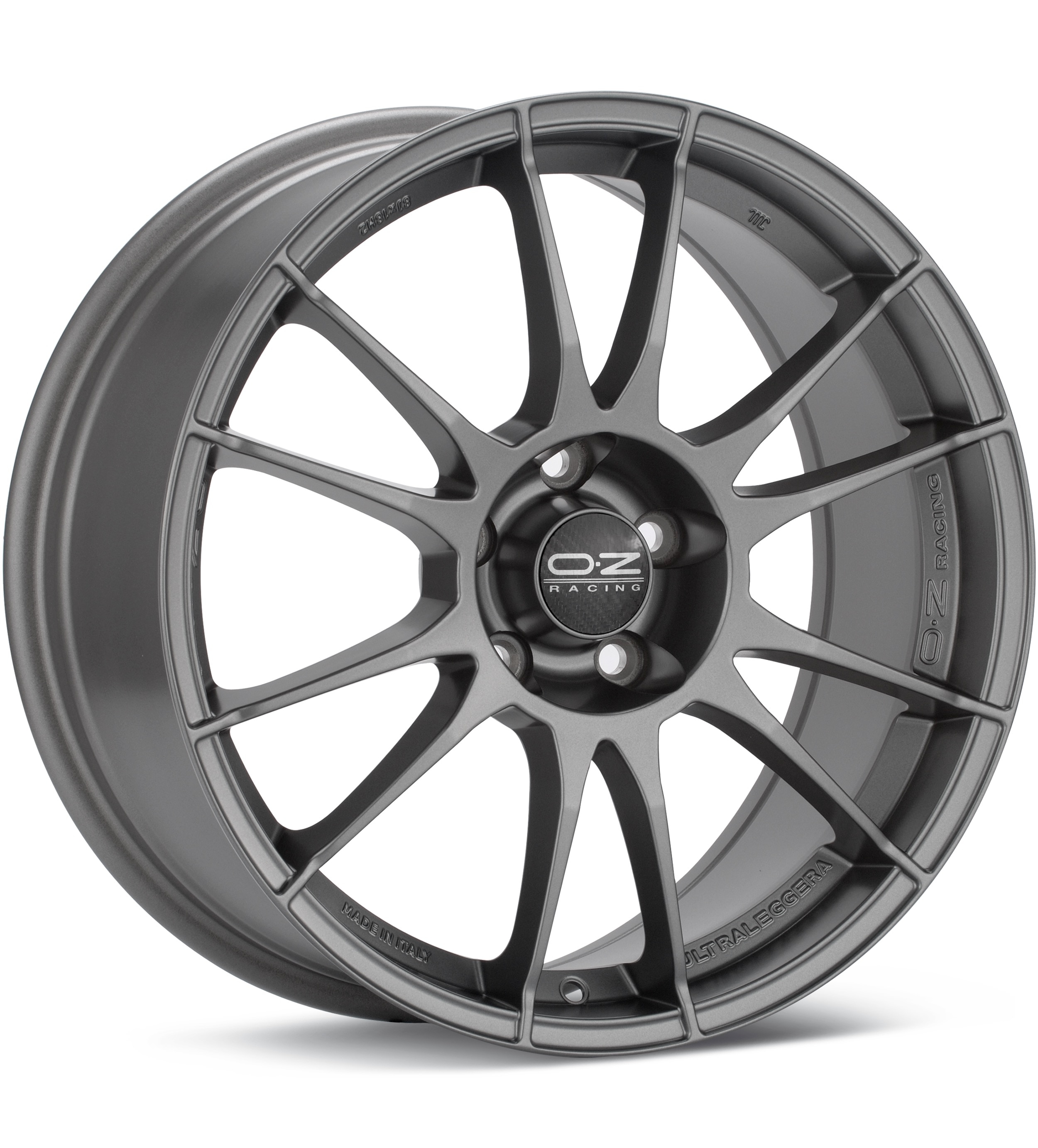 O.Z. Ultraleggera Matte Graphite Silver Wheels 17 In 17x7 37