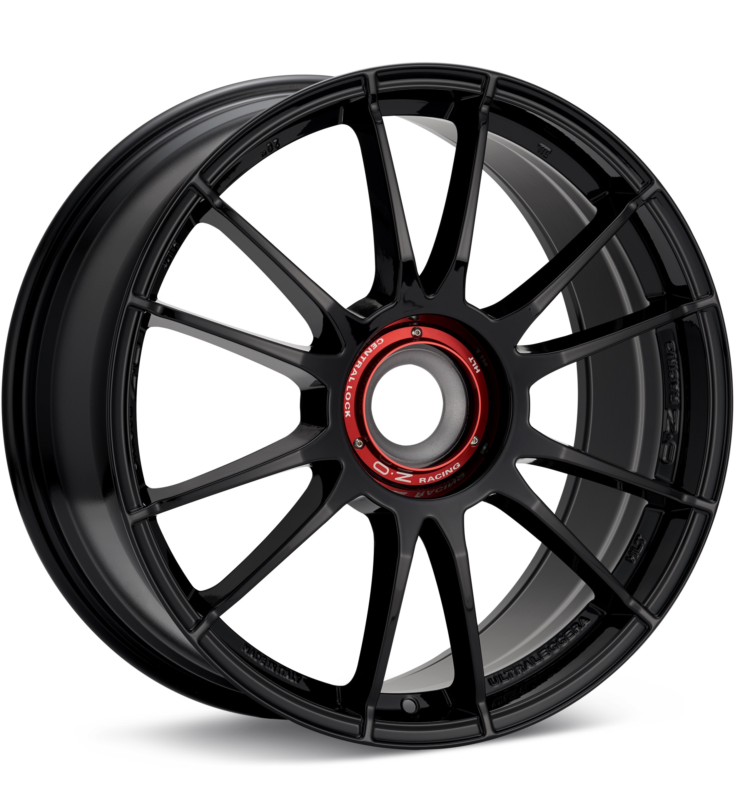 O.Z. Ultraleggera HLT CentLock Gloss Black Wheels 20 In 20x8.5 +61