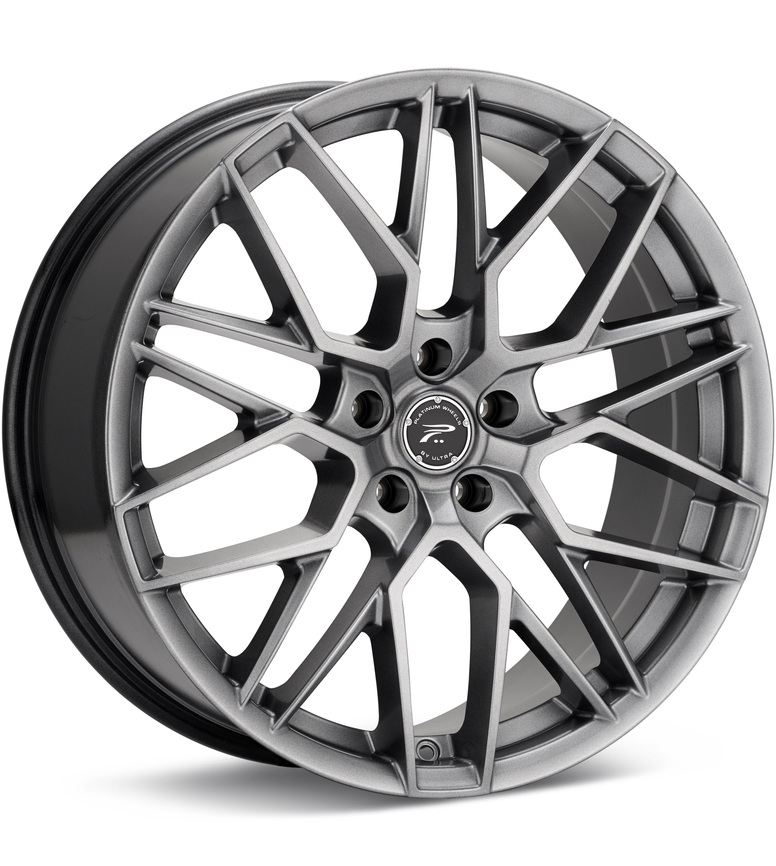 Platinum Retribution Bright Graphite Wheels 20 In 20x8.5 +35