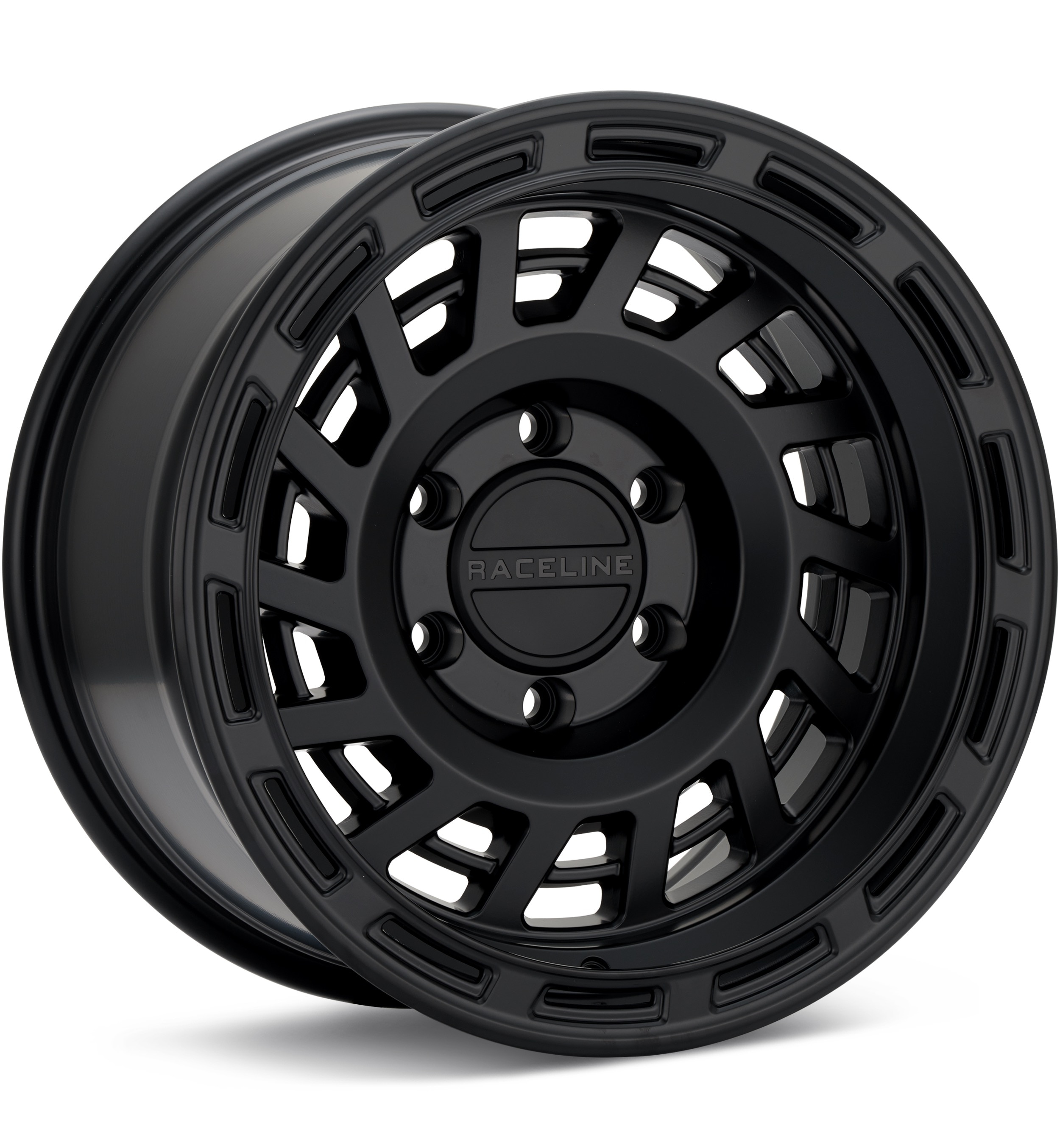 Raceline Halo Satin Black Wheels 17 In 17x8.5 00