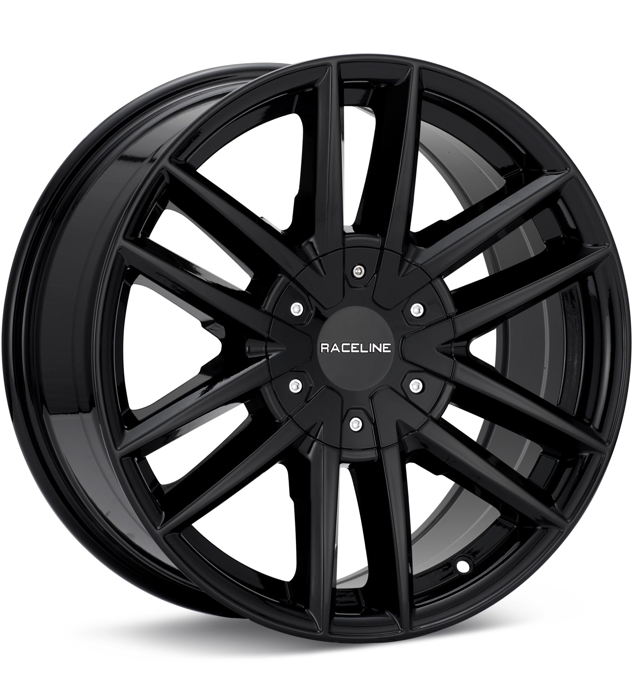 Raceline Impulse Gloss Black Wheels 22 In 22x9.5 +15