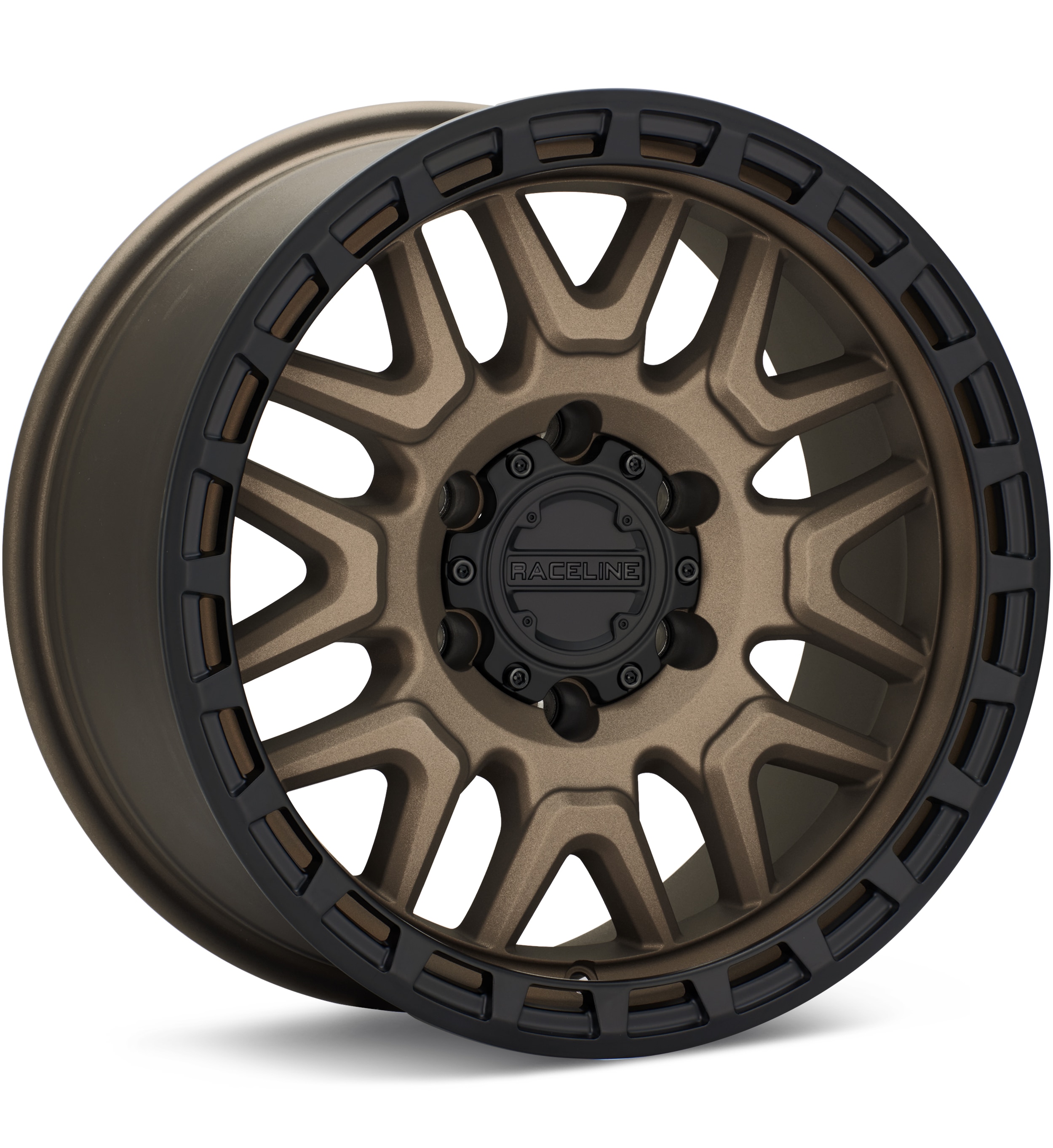 Raceline Krank Matte Bronze w/Black Lip Wheels 16 In 16x8 00