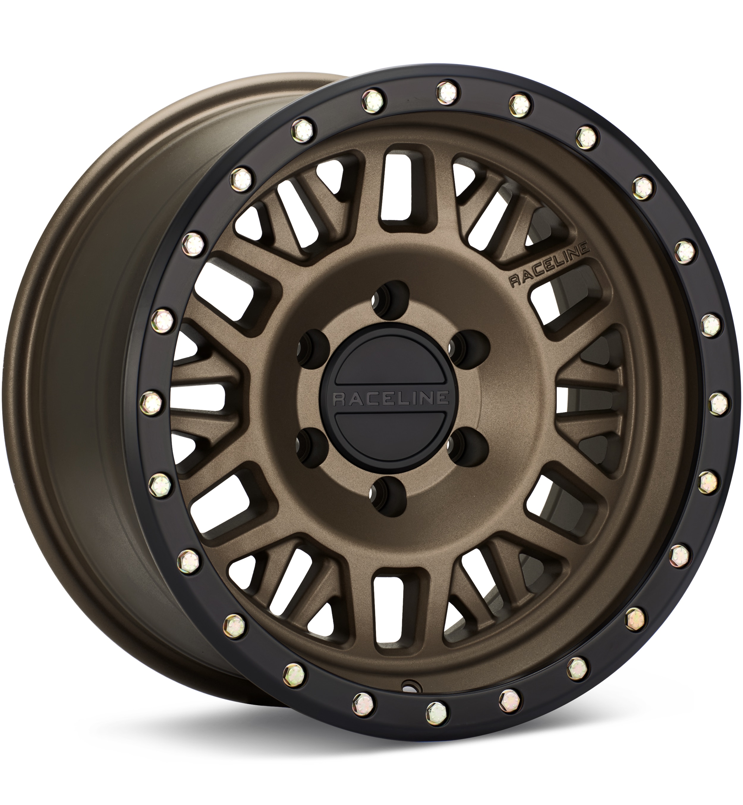 Raceline Ryno Matte Bronze w/Black Ring Wheels 16 In 16x8 00