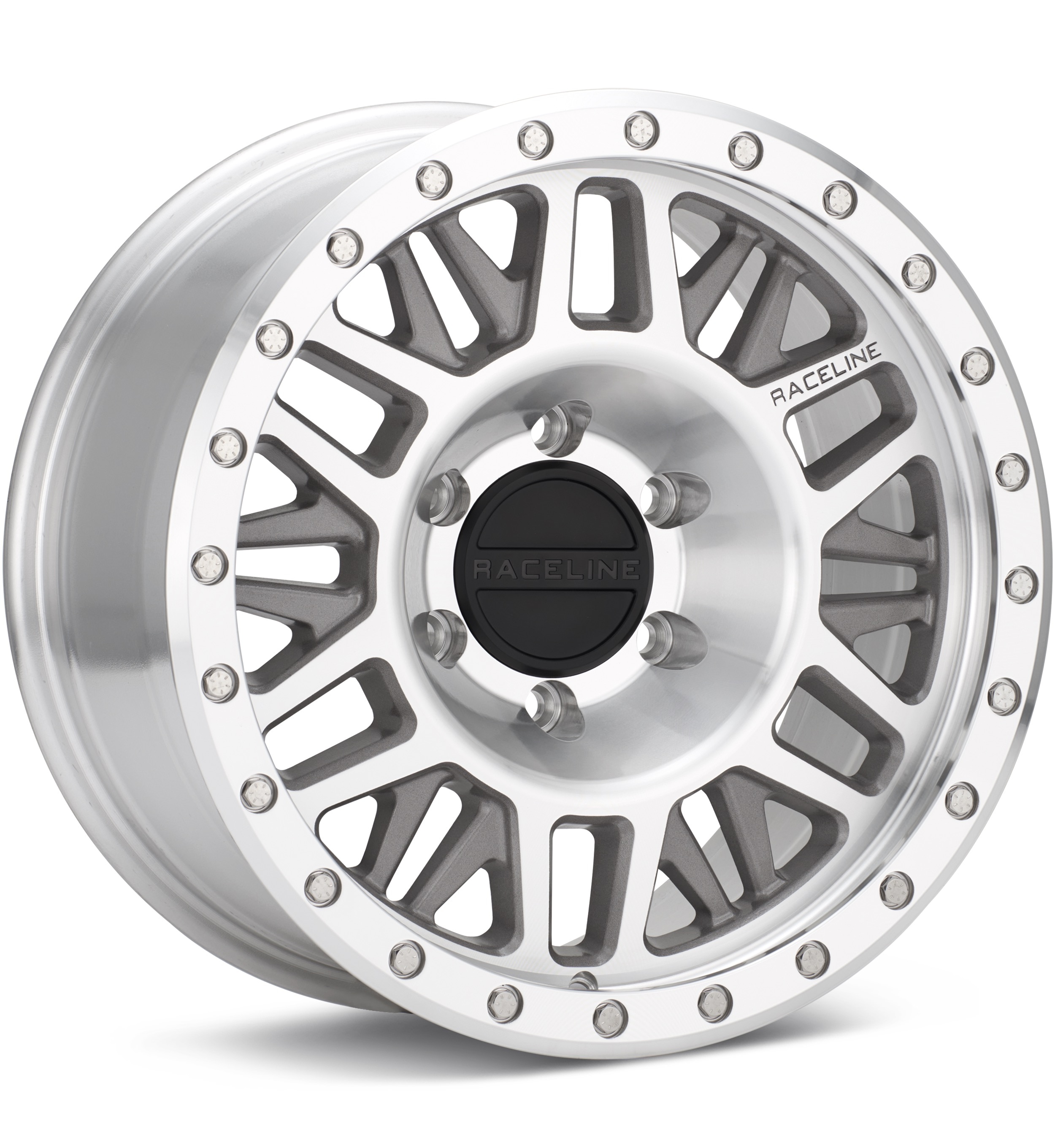 Raceline Ryno Silver Machined w/Clearcoat Wheels 16 In 16x8 00