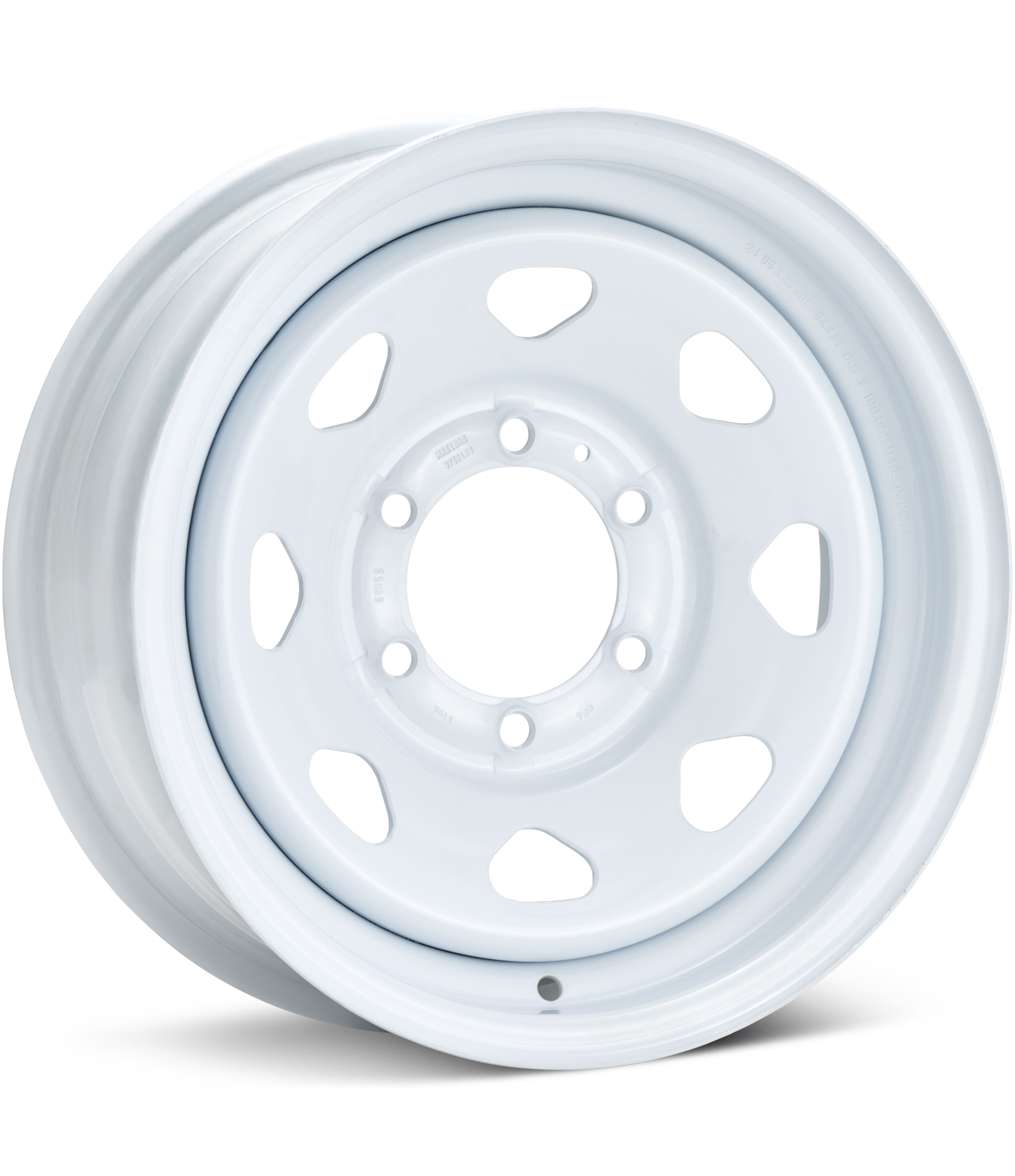 Raceline Trailer 8 Spoke White Wheels 16 In 16x6 0 2066080XHD-W