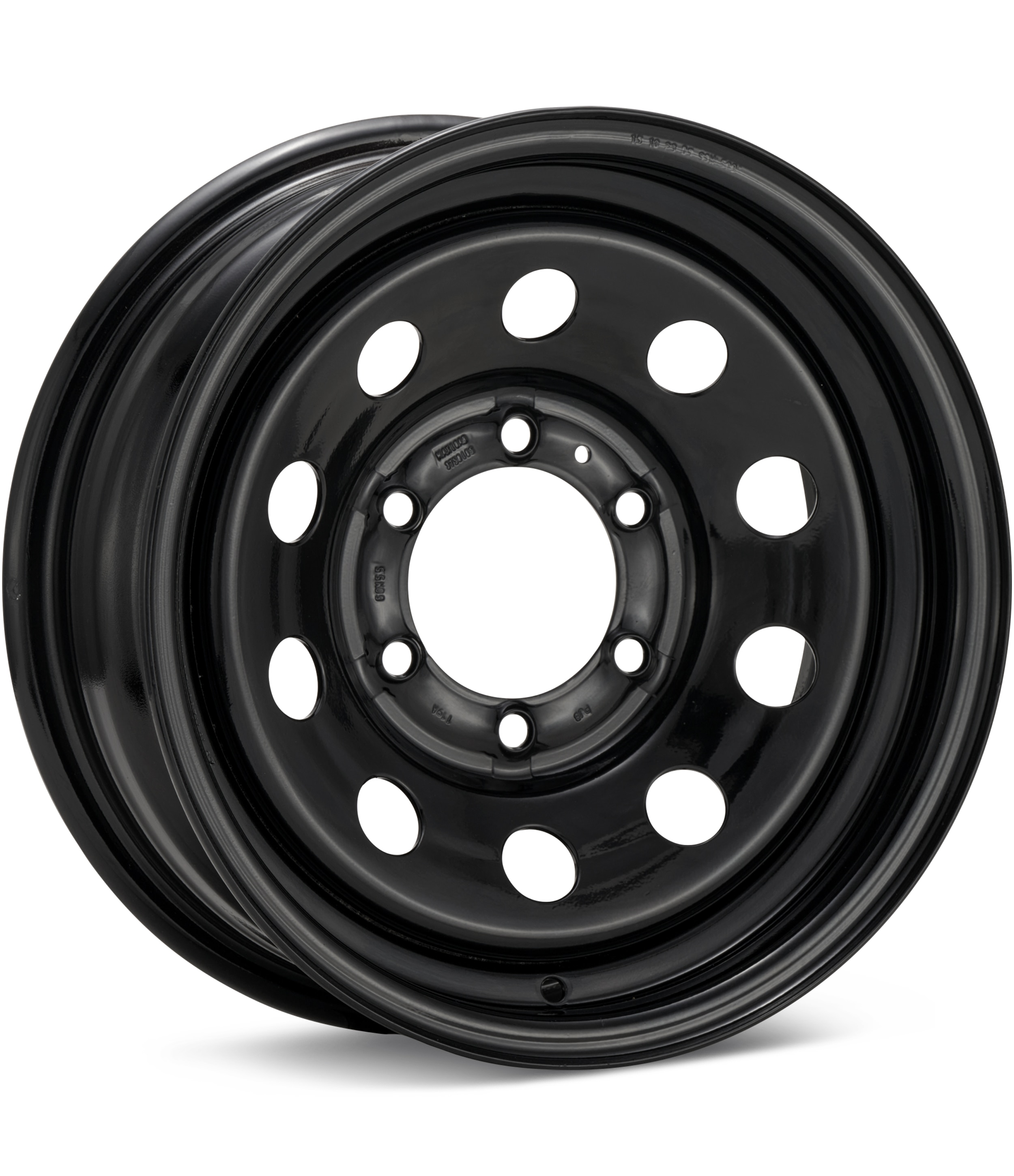 Raceline Trailer Steel Mod Black Wheels 16 In 16x6 00 2766080XHD-B