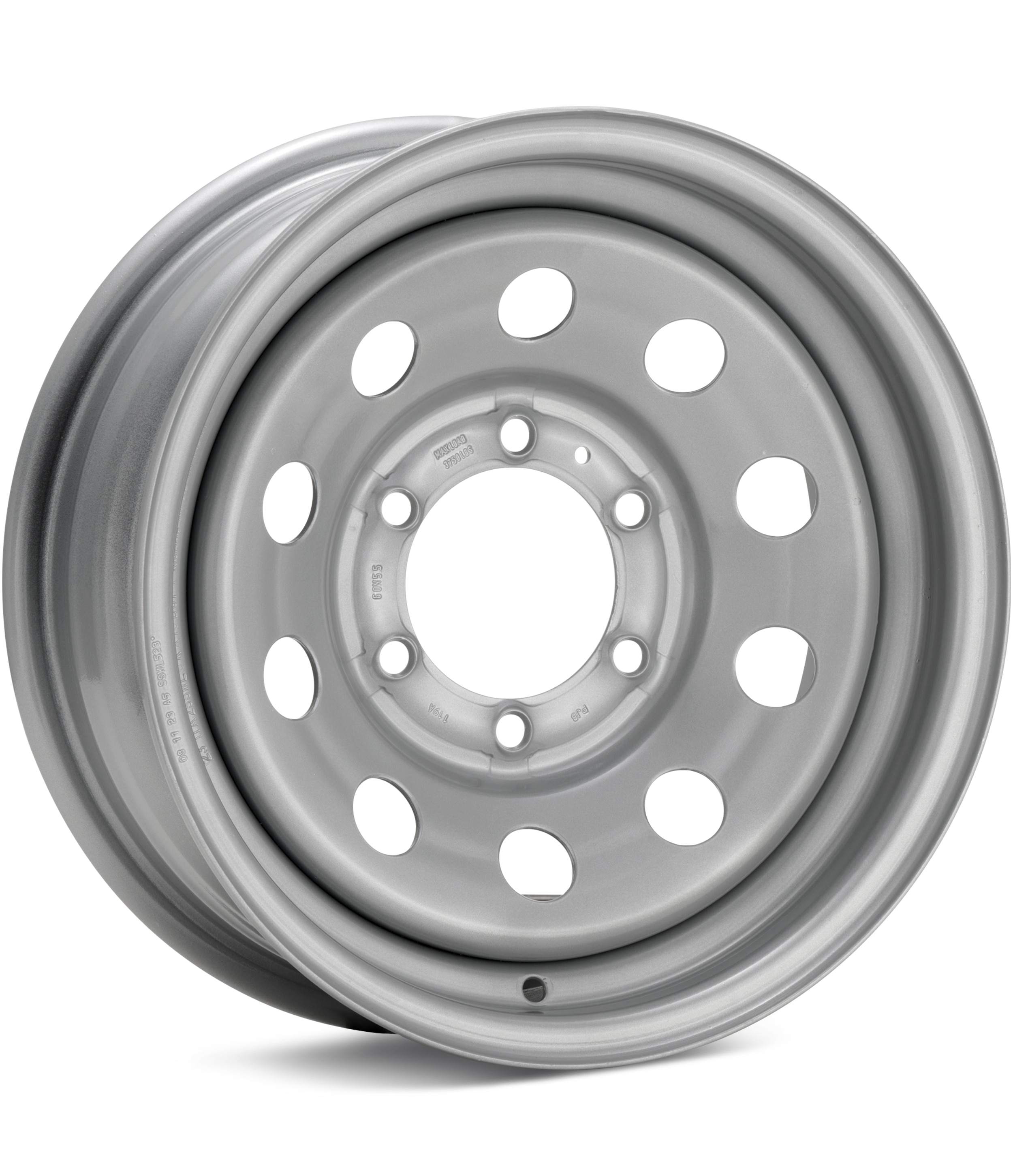 Raceline Trailer Steel Mod Silver Wheels 16 In 16x6 00 2766060-S