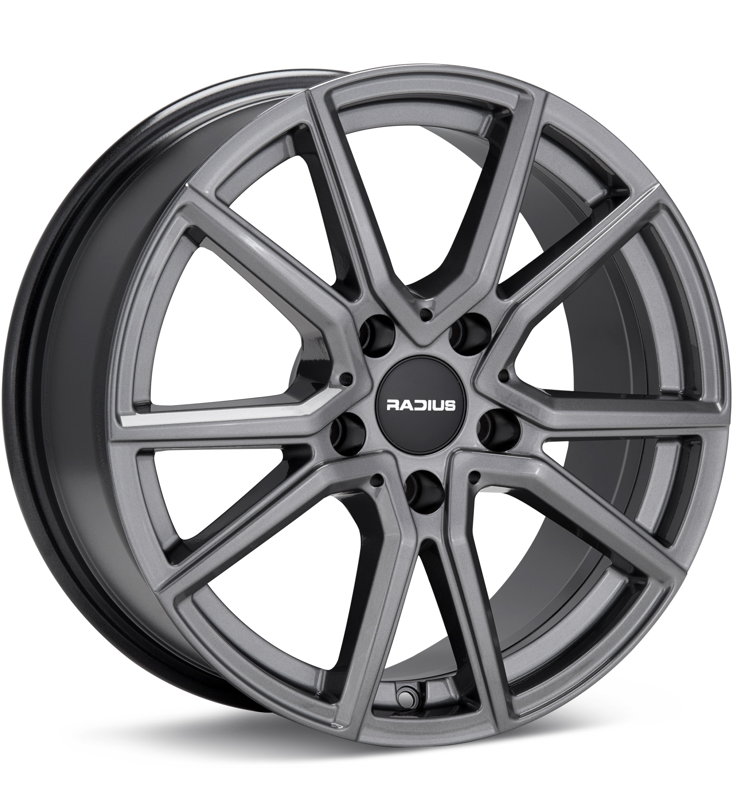 RADIUS WI16 Titanium Gunmetal Wheels 16 In 16x6.5 48