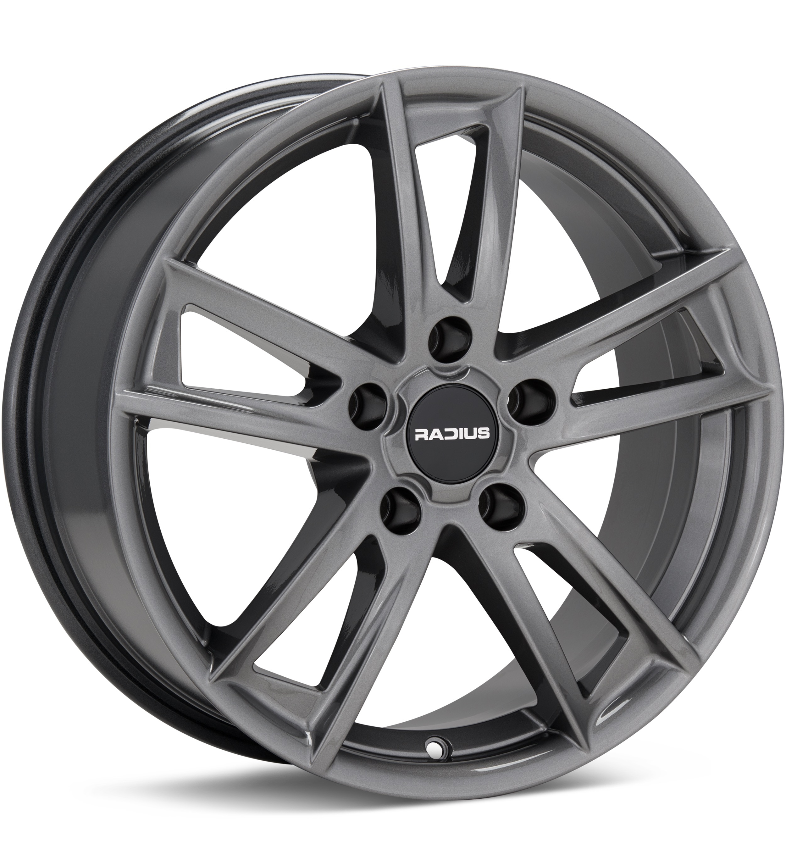 RADIUS WI22 Titanium Gunmetal Wheels 17 In 17x7.5 48