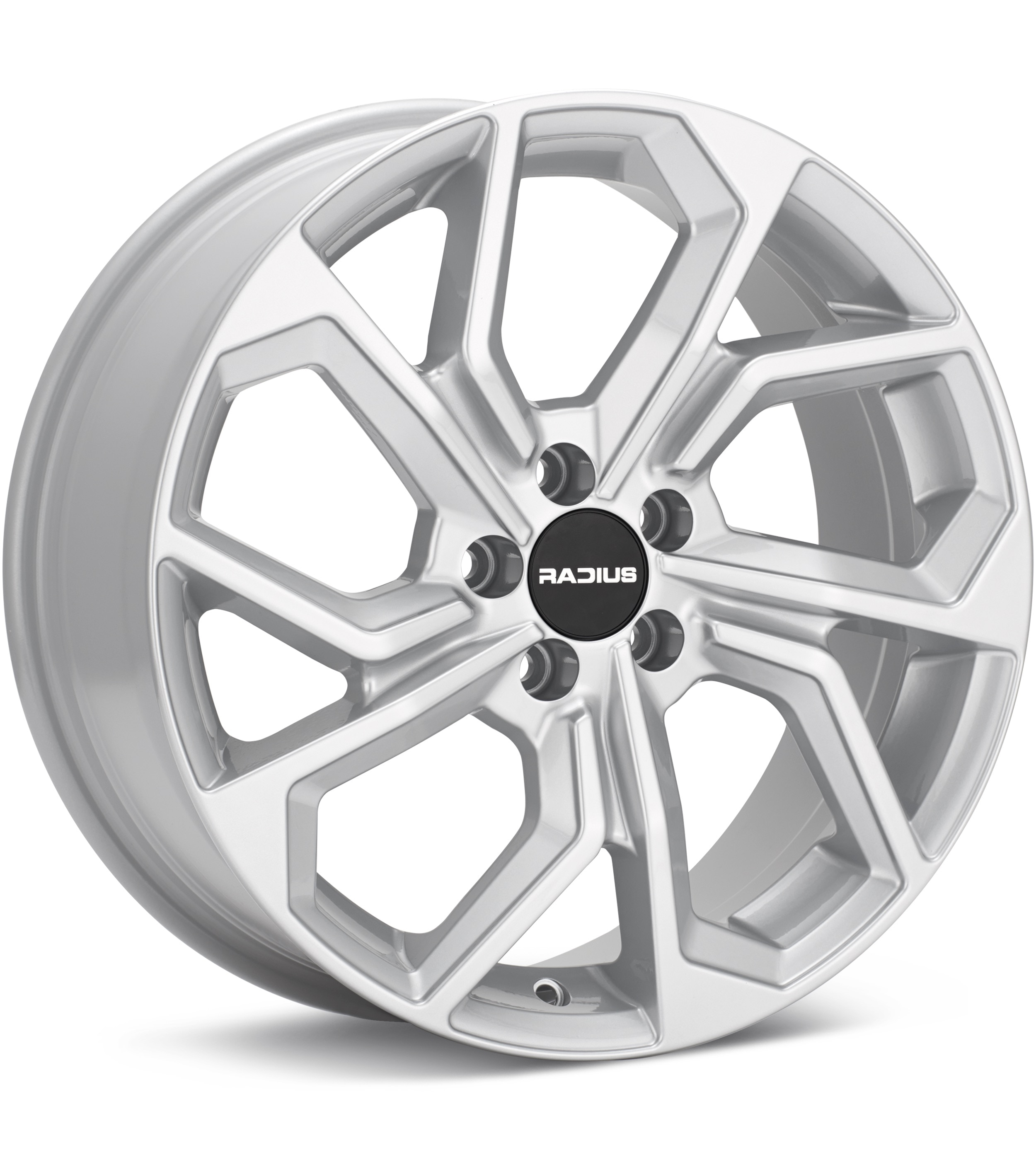 RADIUS WI23 Silver Wheels 16 In 16x6.5 +48