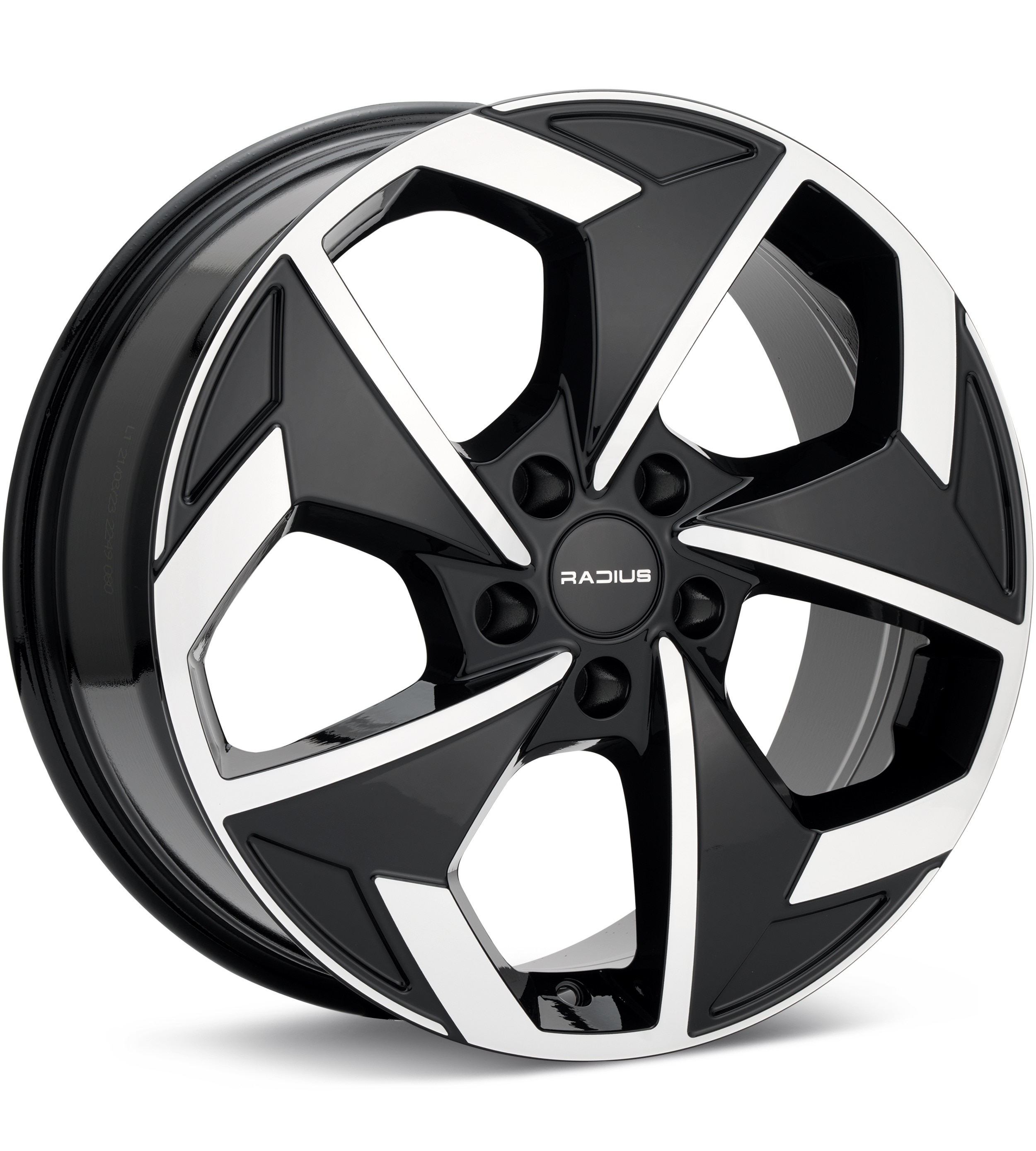 RADIUS WI29 Machined w/Black Accent Wheels 18 In 18x7.5 +40