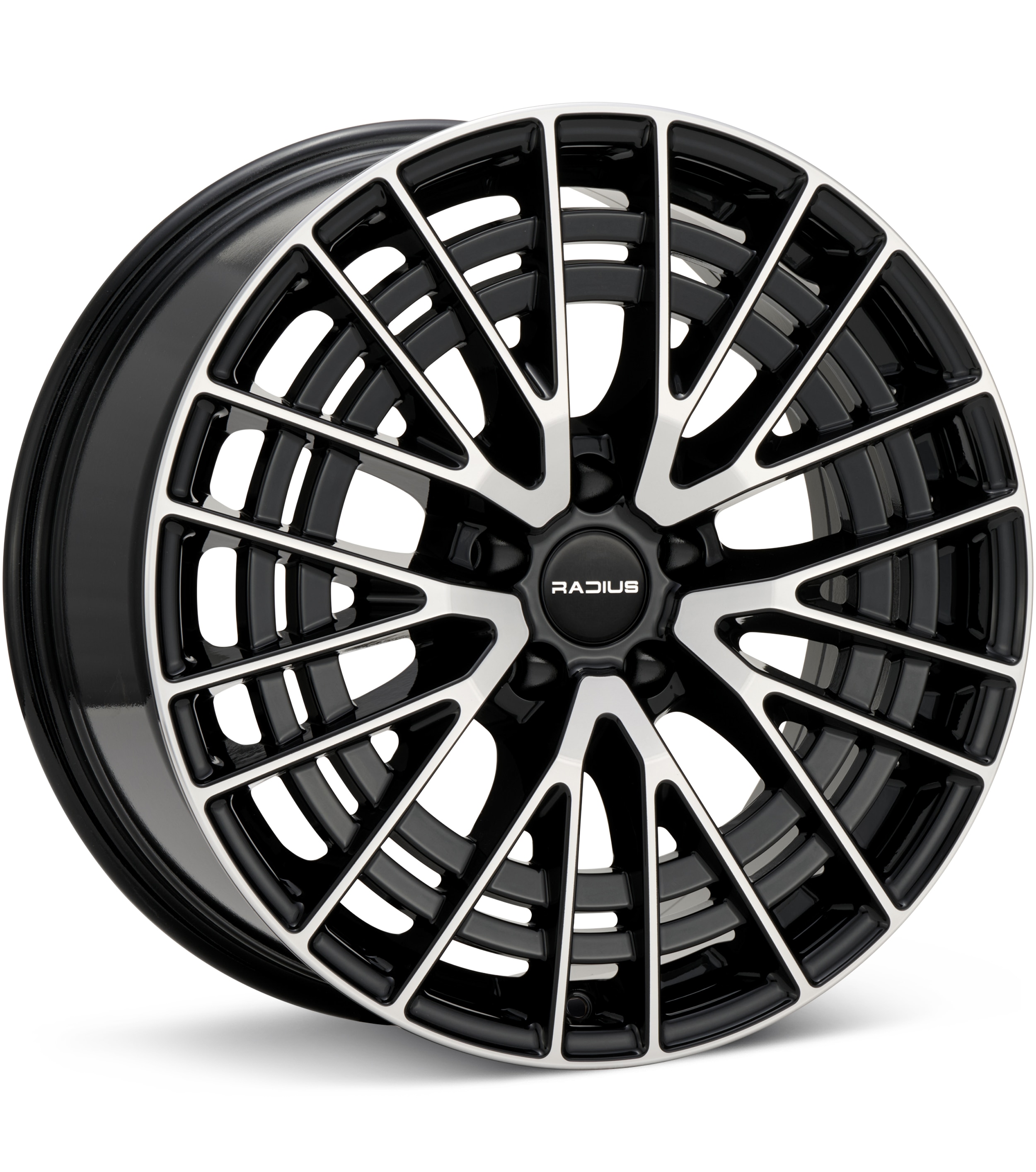 RADIUS WI39 Machined w/Gloss Black Accent Wheels 18 In 18x8 +34