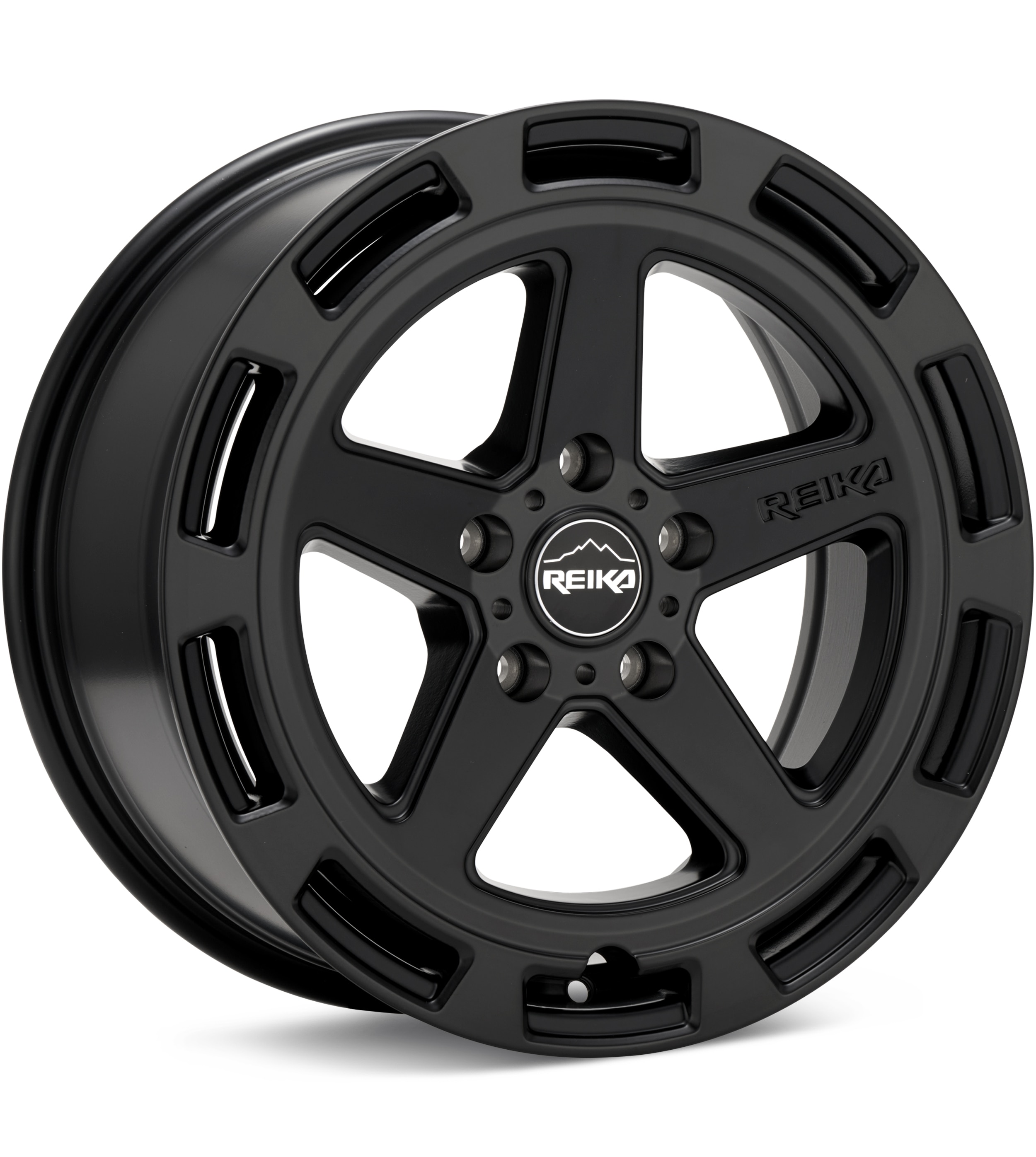 REIKA Wheels, REIKA Wheels R20 Teton Satin Black Wheels 15 In 15x7 +15 R20570151003F