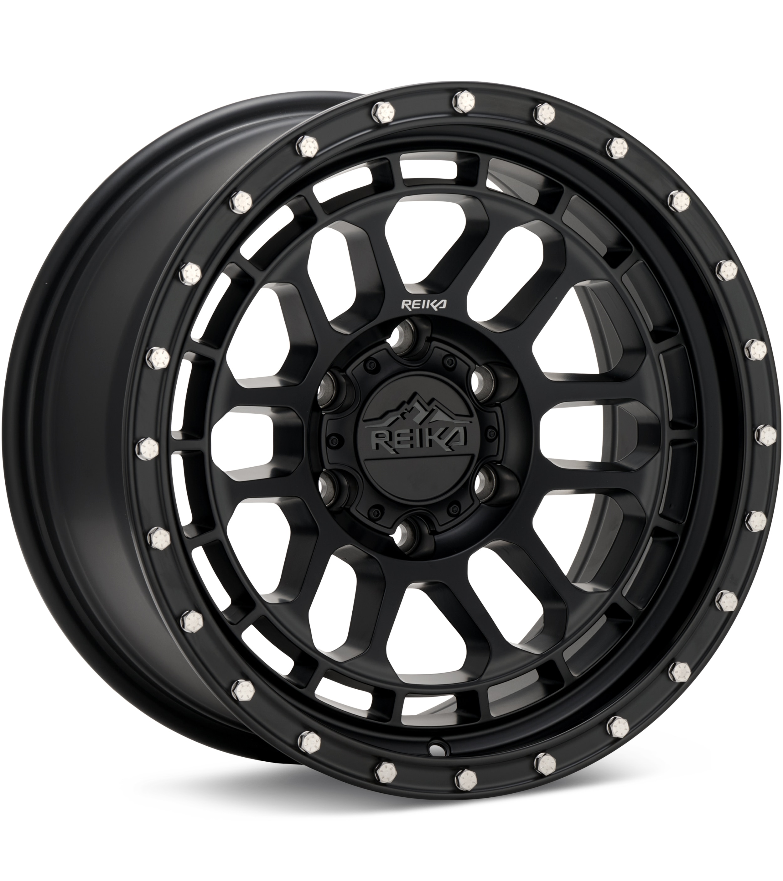 REIKA Wheels, REIKA Wheels R35 Rambler Satin Black Wheels 17 In 17x9 -12 R35790125003F