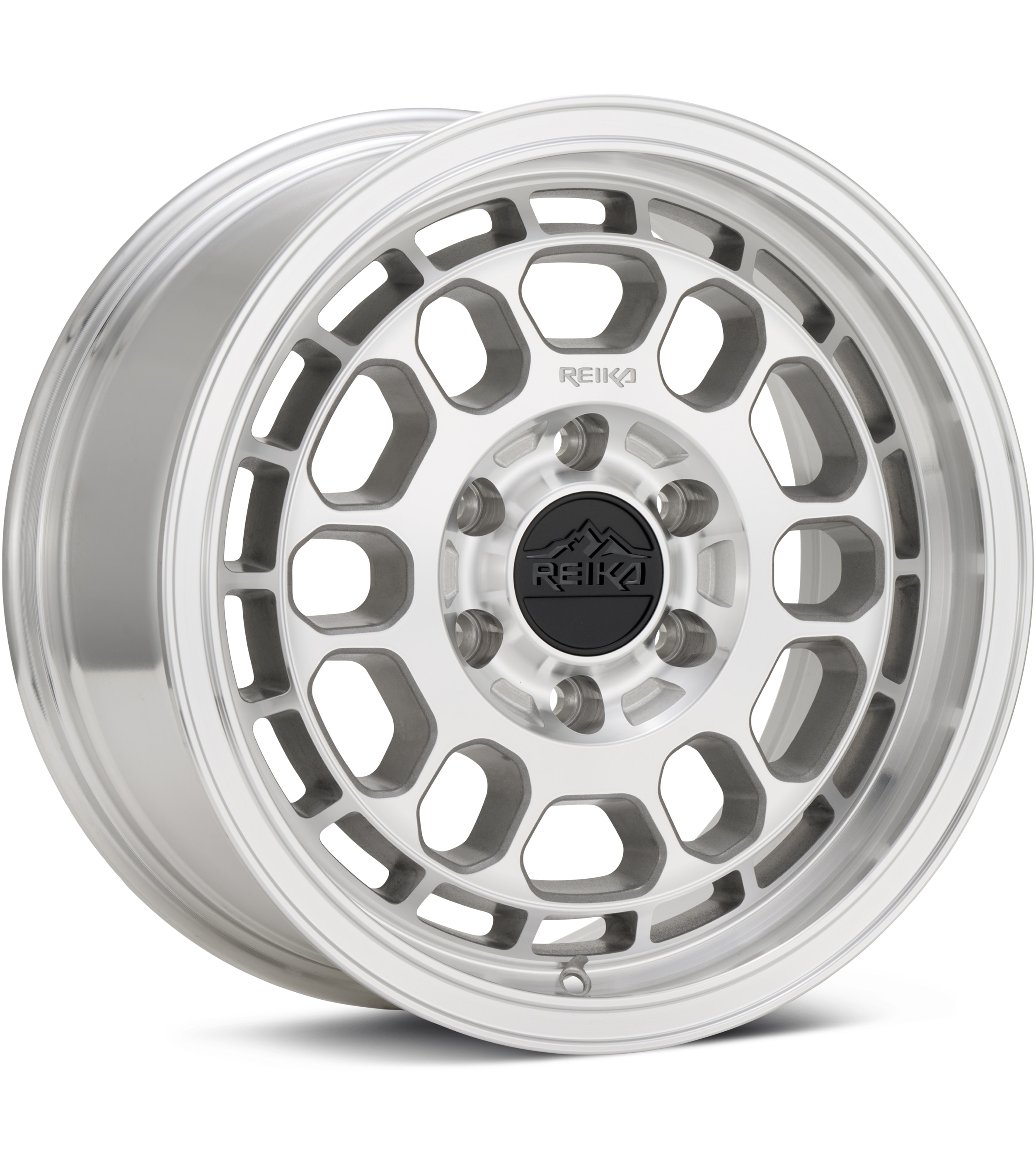 REIKA Wheels, REIKA Wheels R35V Rambler Van Silver Machined w/Clearcoat Wheels 17 In 17x8 +35 R35780356336
