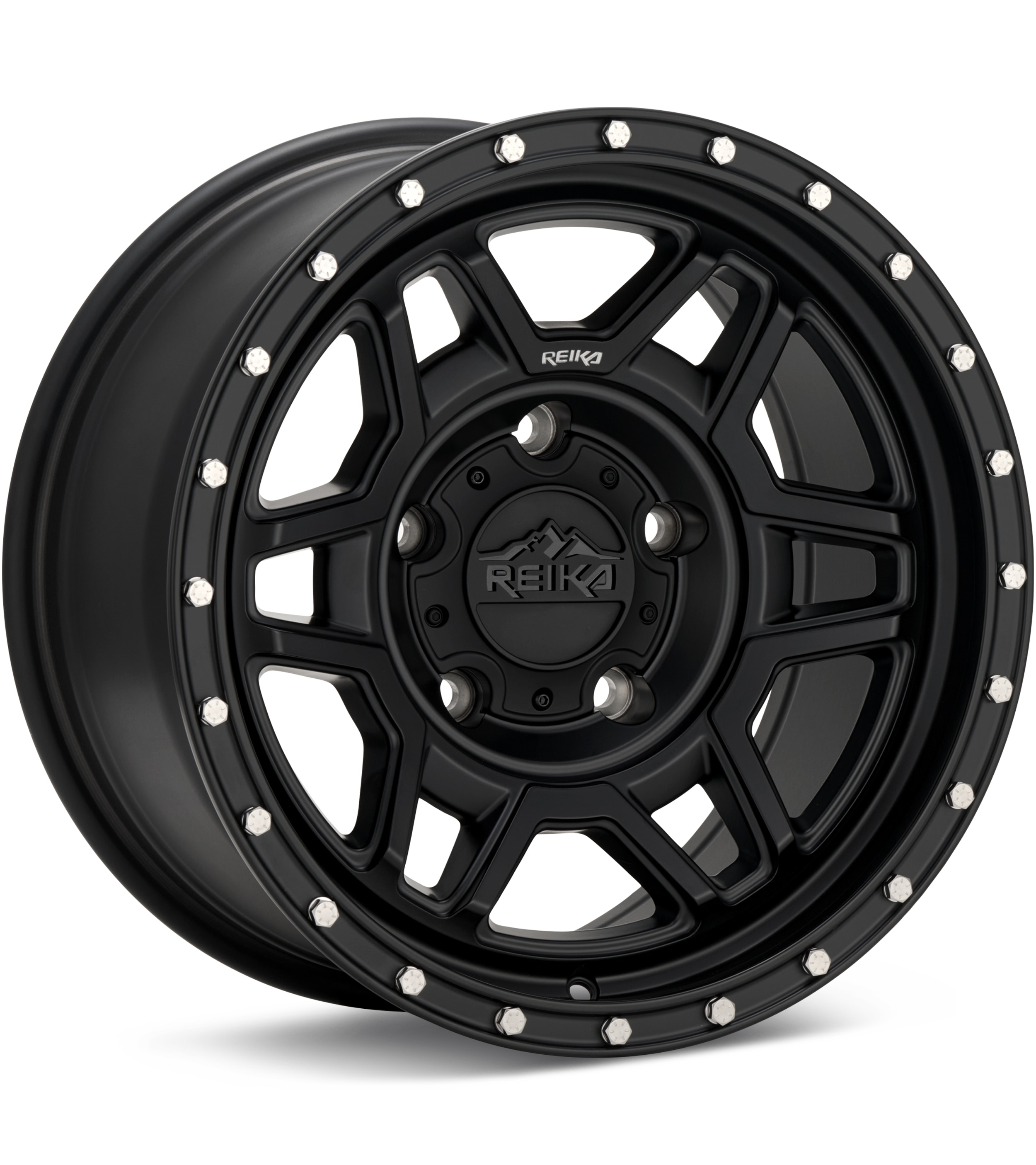 REIKA Wheels R40 Trooper Satin Black Wheels 17 In 17x8.5 0 R40785006503F